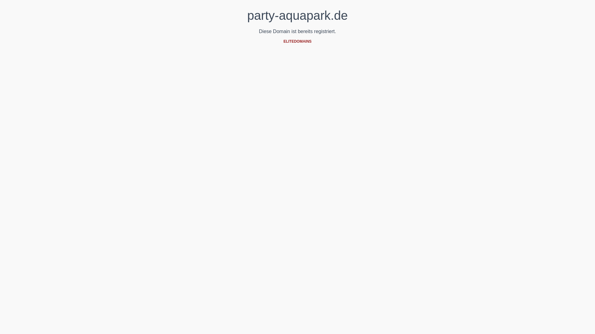 website screenshot of https://party-aquapark.de/