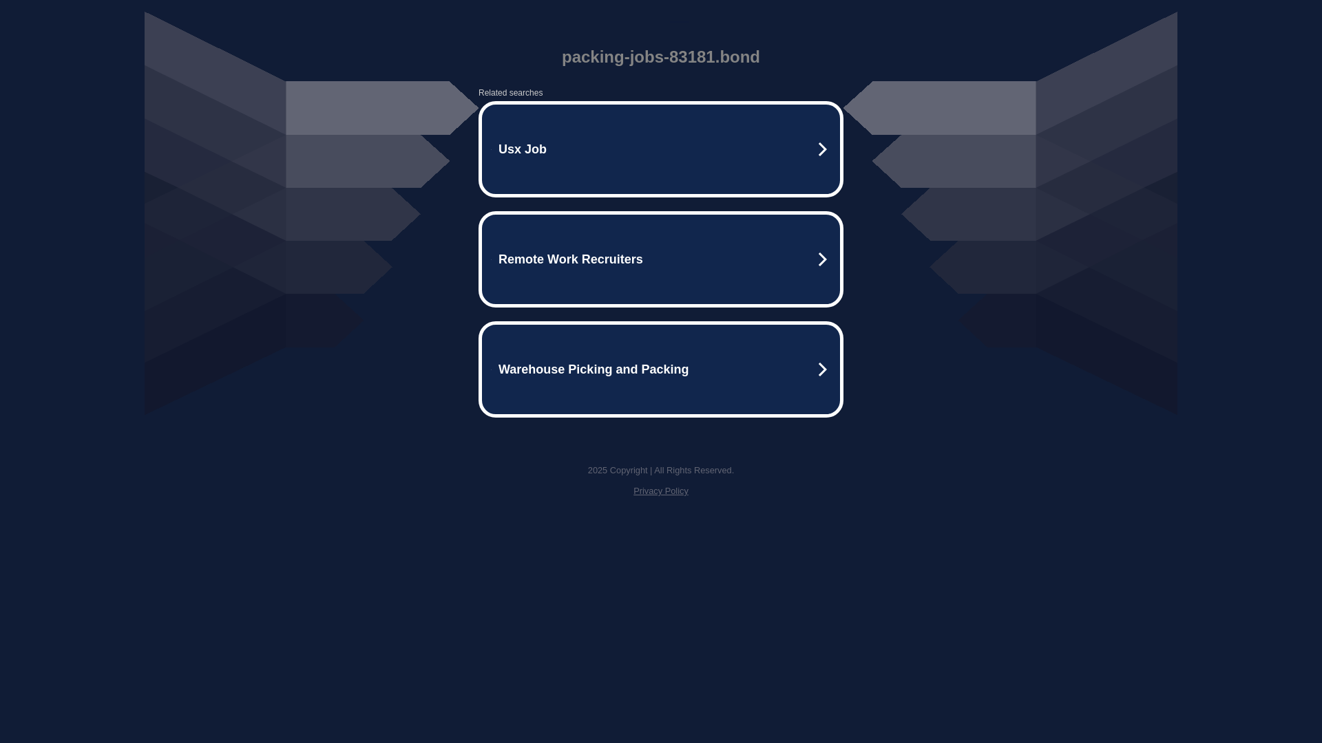 website screenshot of https://packing-jobs-83181.bond/
