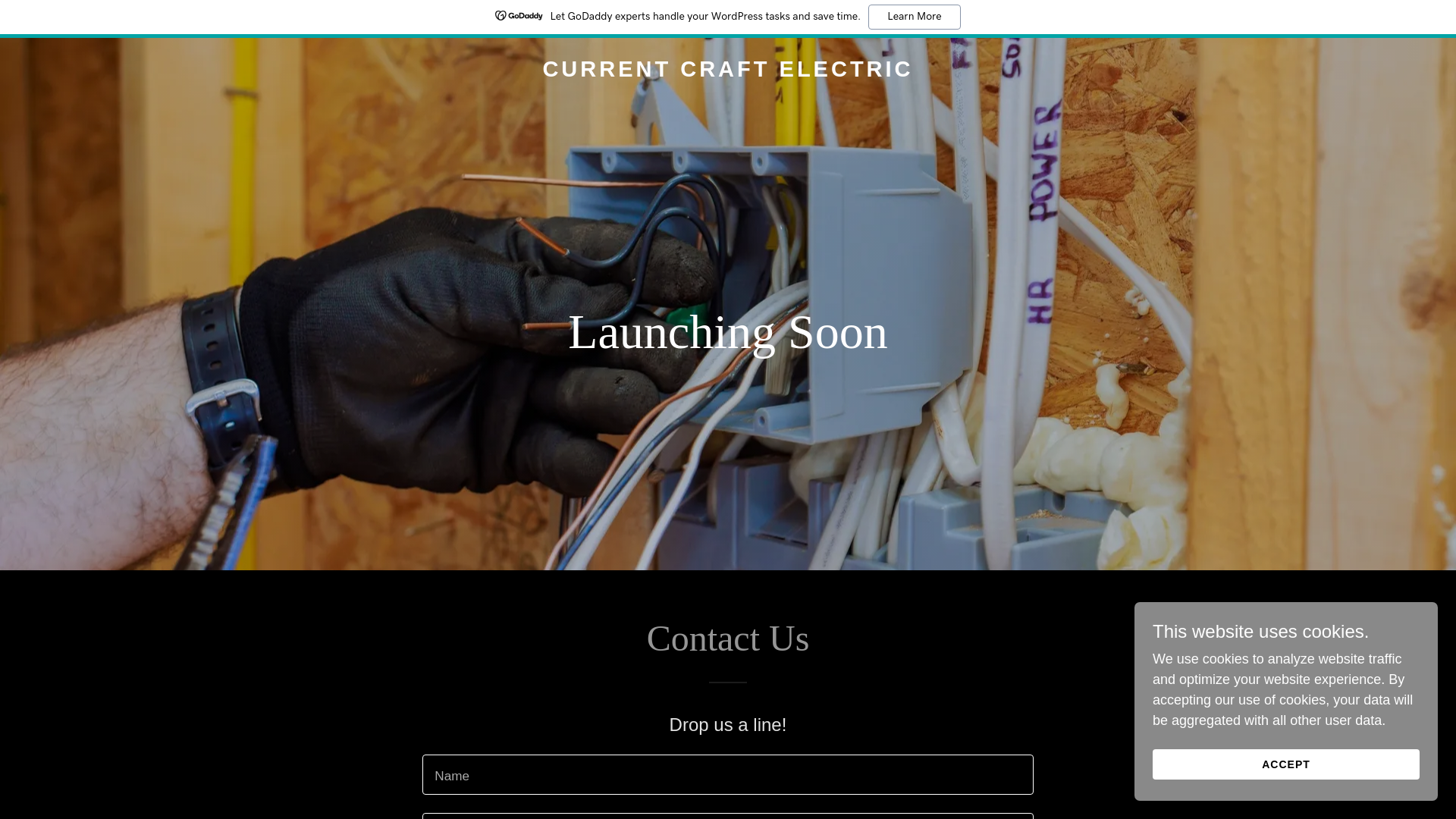 website screenshot of https://currentcraftmi.com