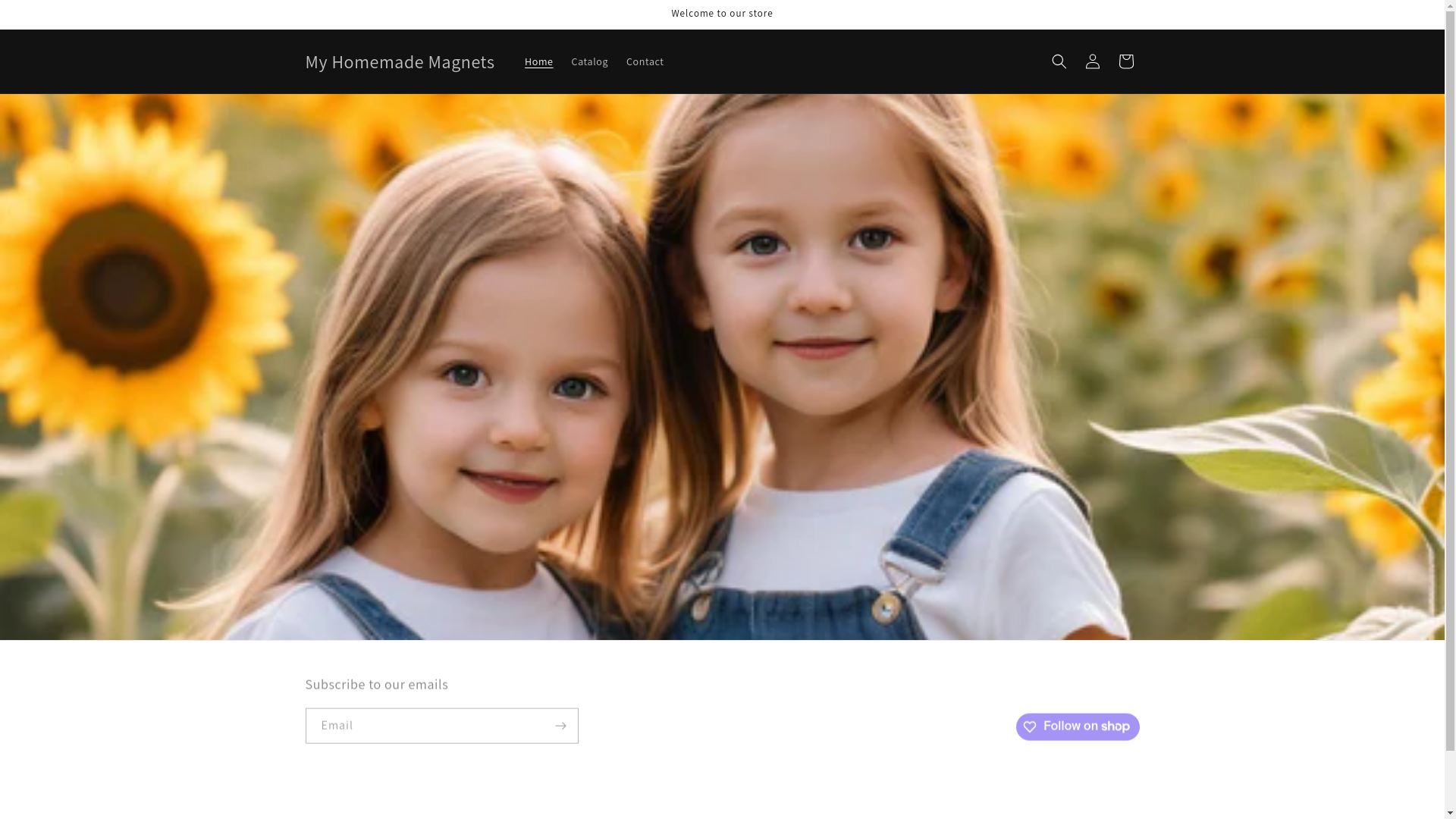 website screenshot of https://myhomemademagnets.com/