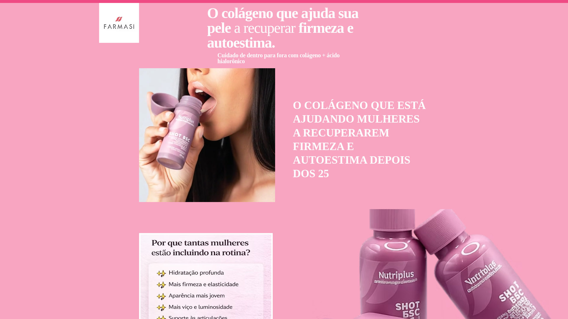 website screenshot of https://farmasiuniversodabeleza.com/