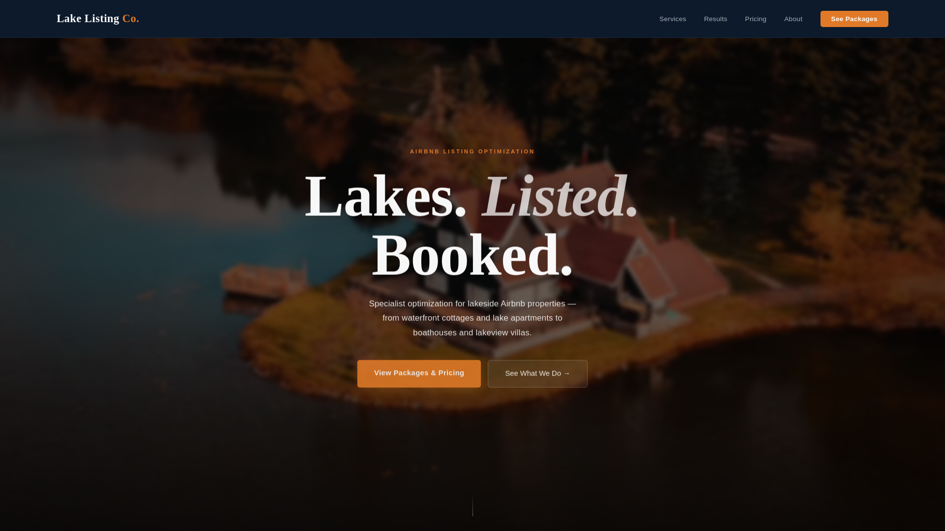 website screenshot of https://lake-listing-co.pages.dev/