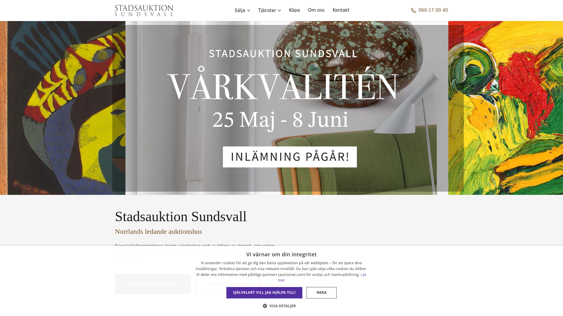 website screenshot of https://stadsauktion-sundsvall-astro.pages.dev/