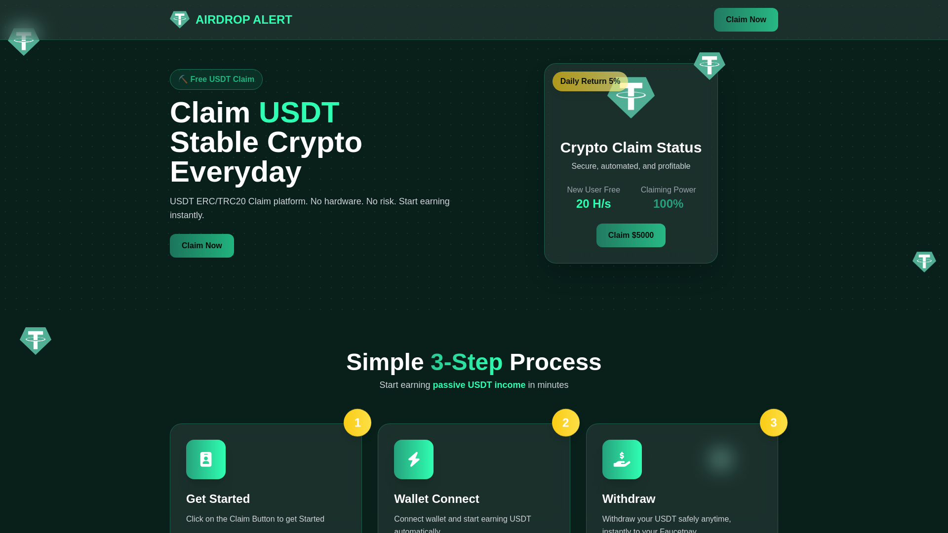 website screenshot of https://claimairrdrop.site/