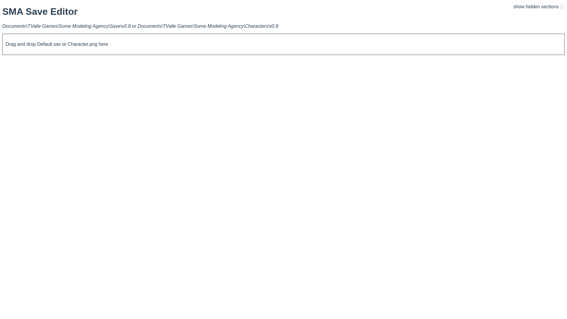 website screenshot of https://smaeditor.netlify.app/