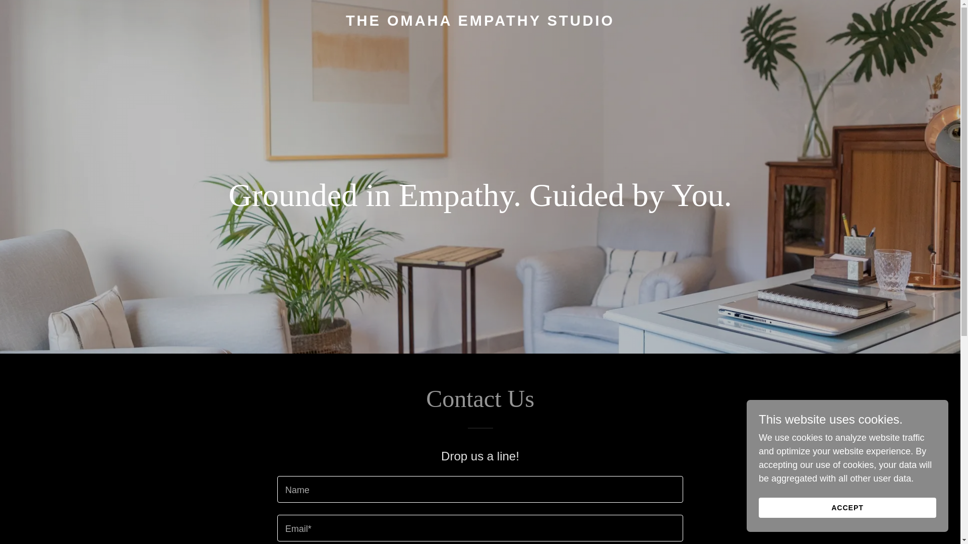 website screenshot of https://theomahaempathystudio.com/