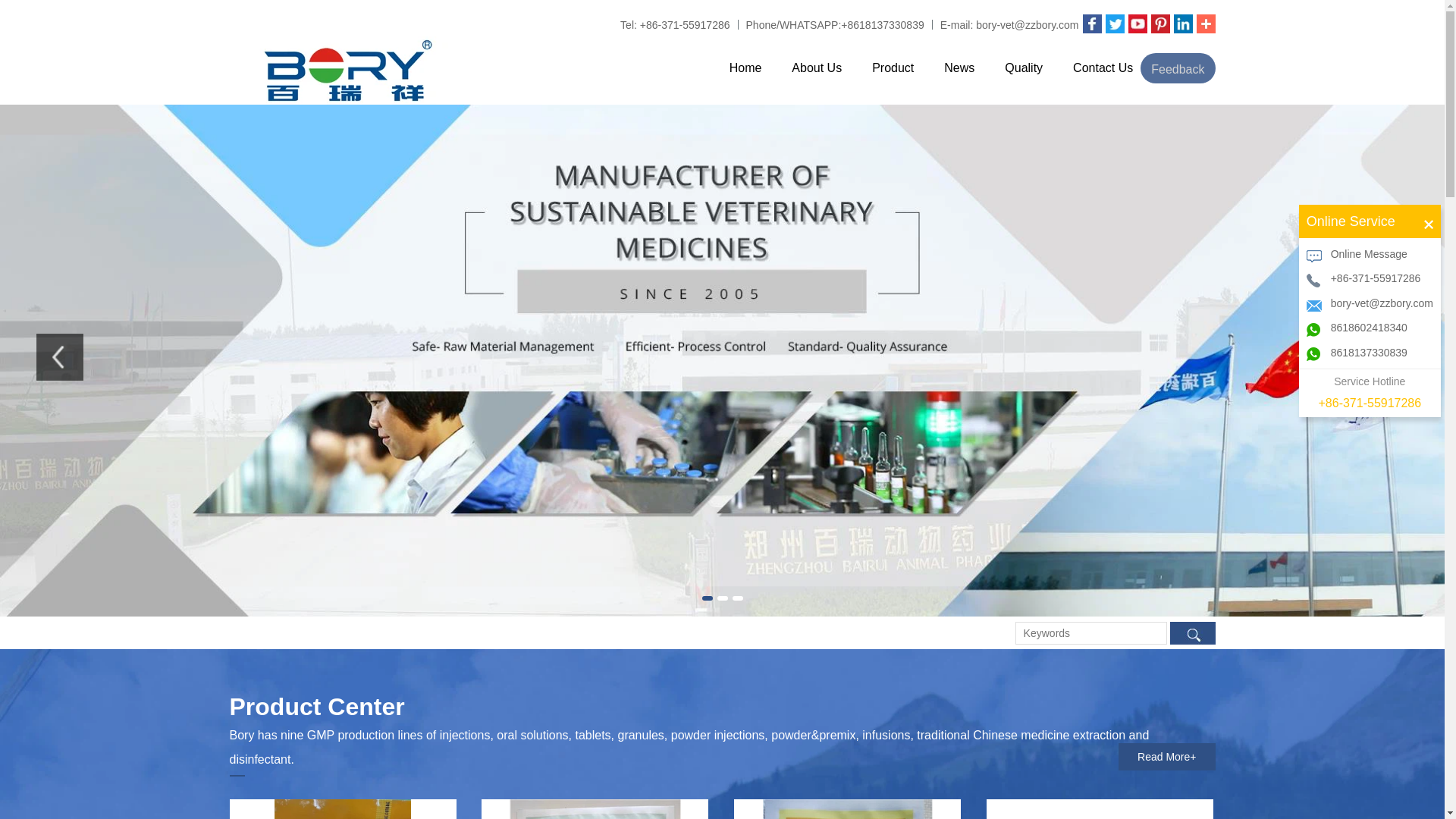 website screenshot of https://bory-vet.com/