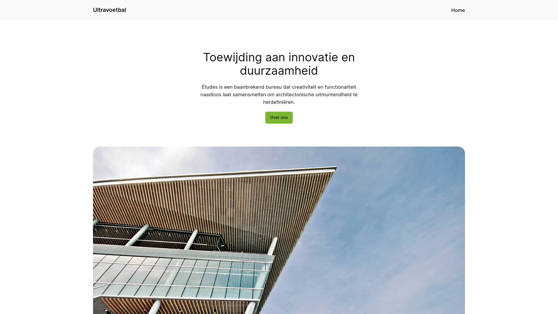 website screenshot of https://ultravoetbal.nl/