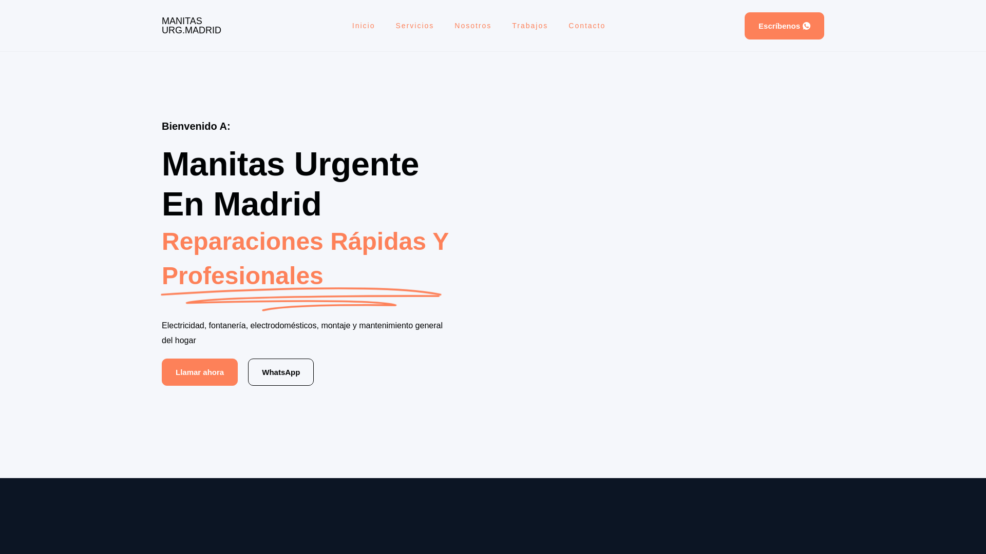 website screenshot of https://manitasurgmadrid.es