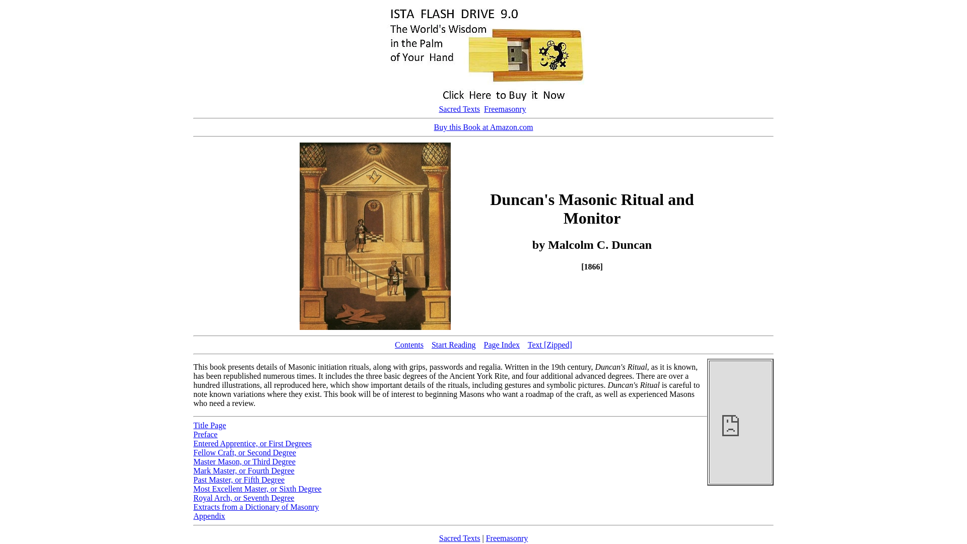 website screenshot of https://www.sacred-texts.com/mas/dun/index.htm