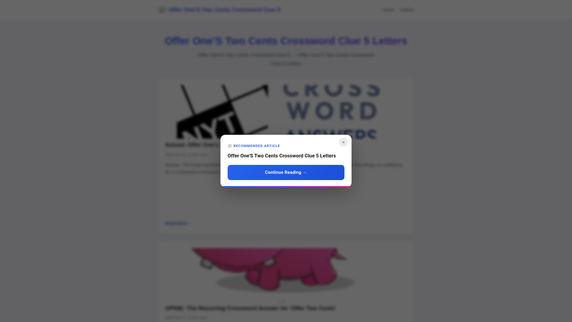 website screenshot of https://offer-ones-two-cents-crossword-clue-5-letters.pages.dev/