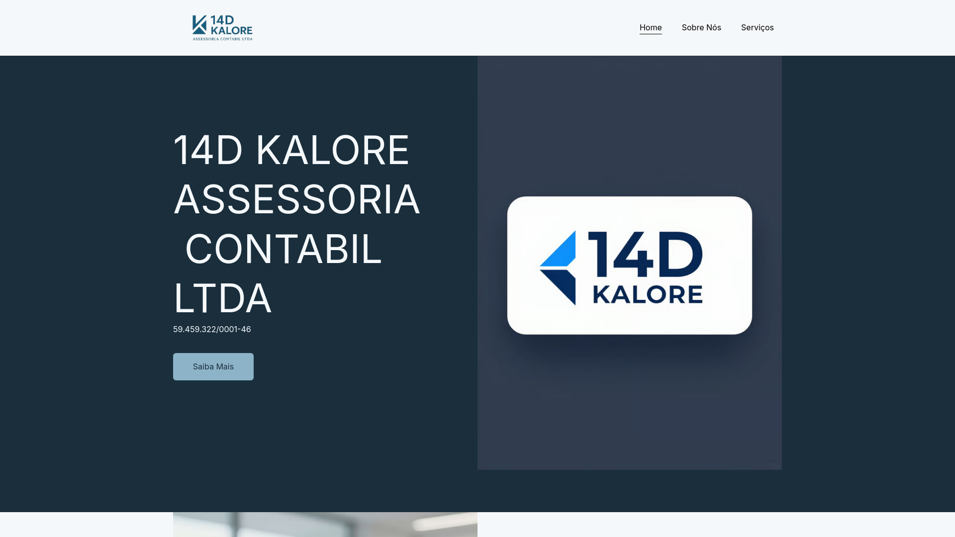 website screenshot of https://14dkaloreassessoriacontabilltda.com/
