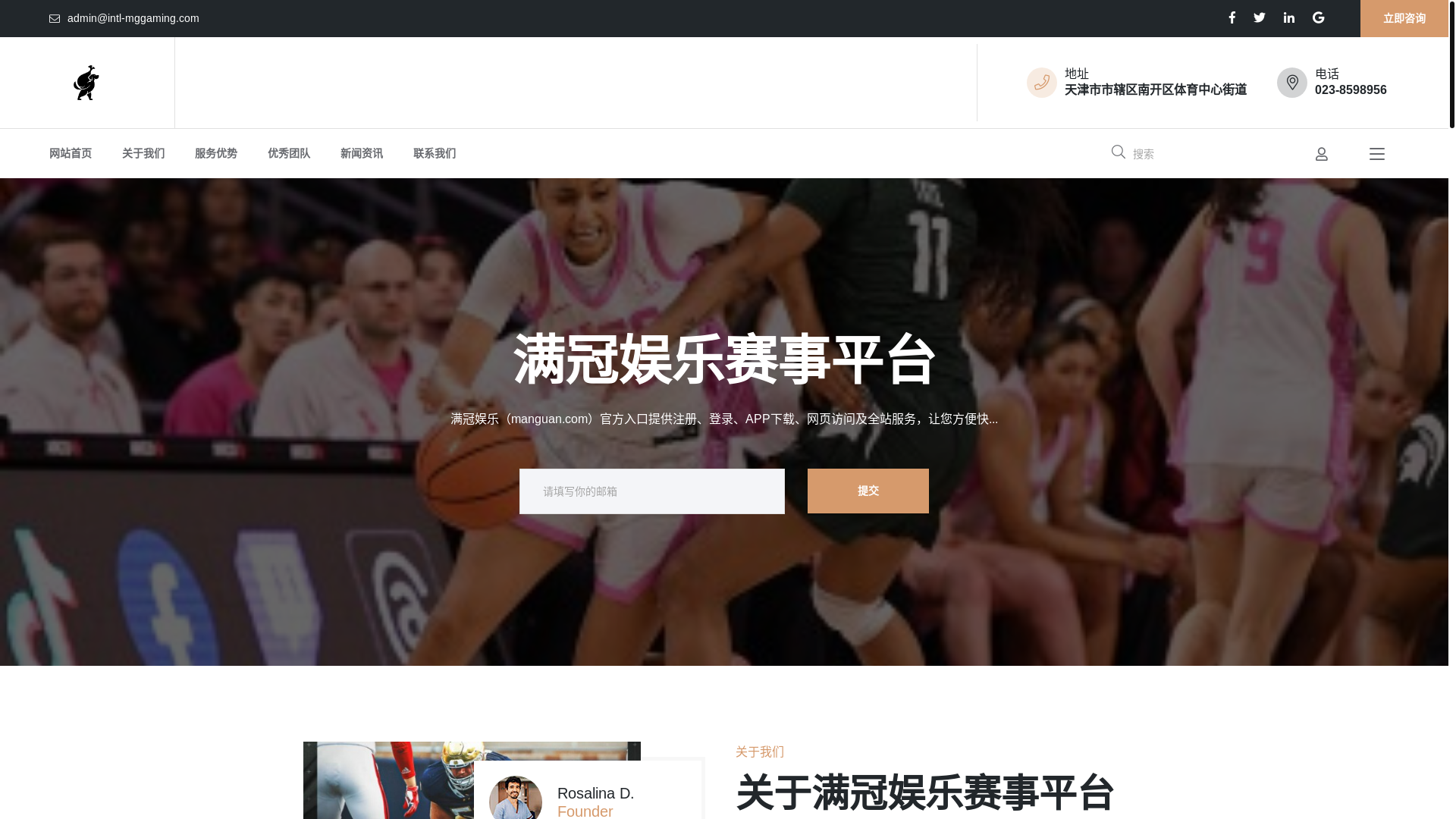 website screenshot of https://intl-mggaming.com/