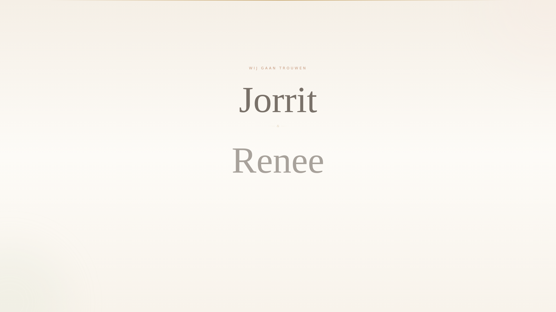 website screenshot of https://jorritenrenee.nl/
