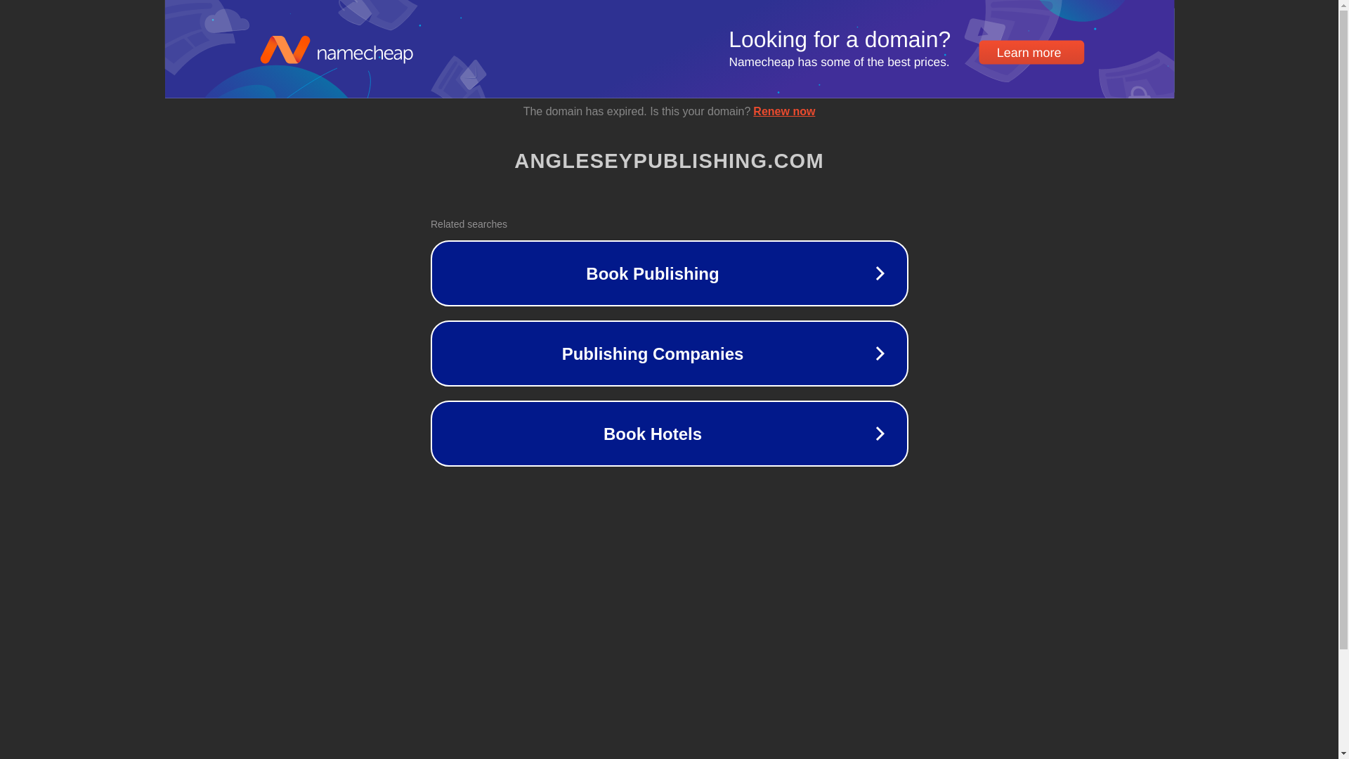 website screenshot of https://angleseypublishing.com/