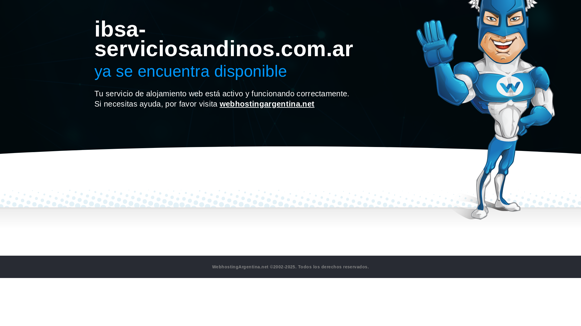 website screenshot of https://ibsa-serviciosandinos.com.ar/