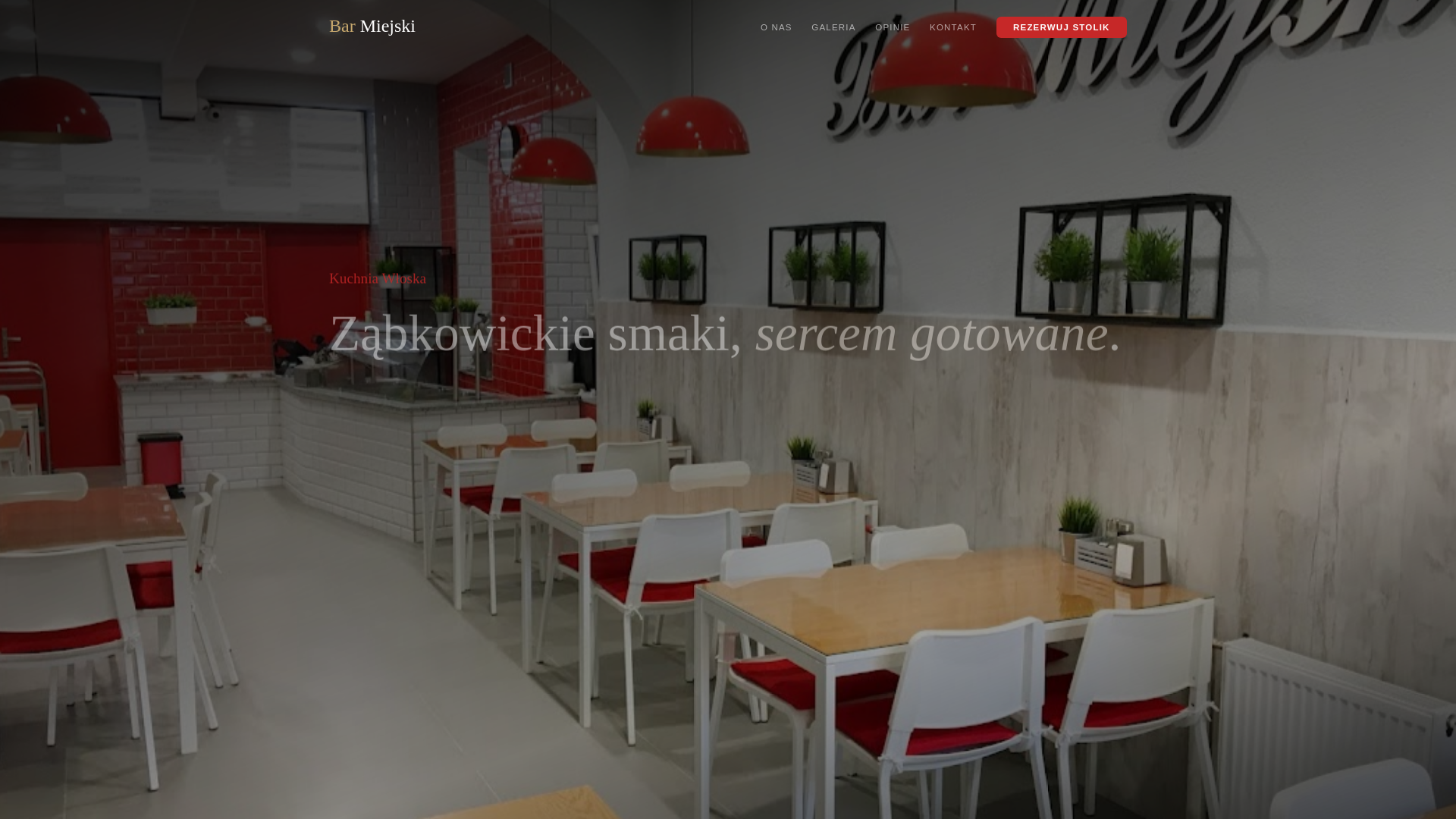 website screenshot of https://bar-miejski.pages.dev/