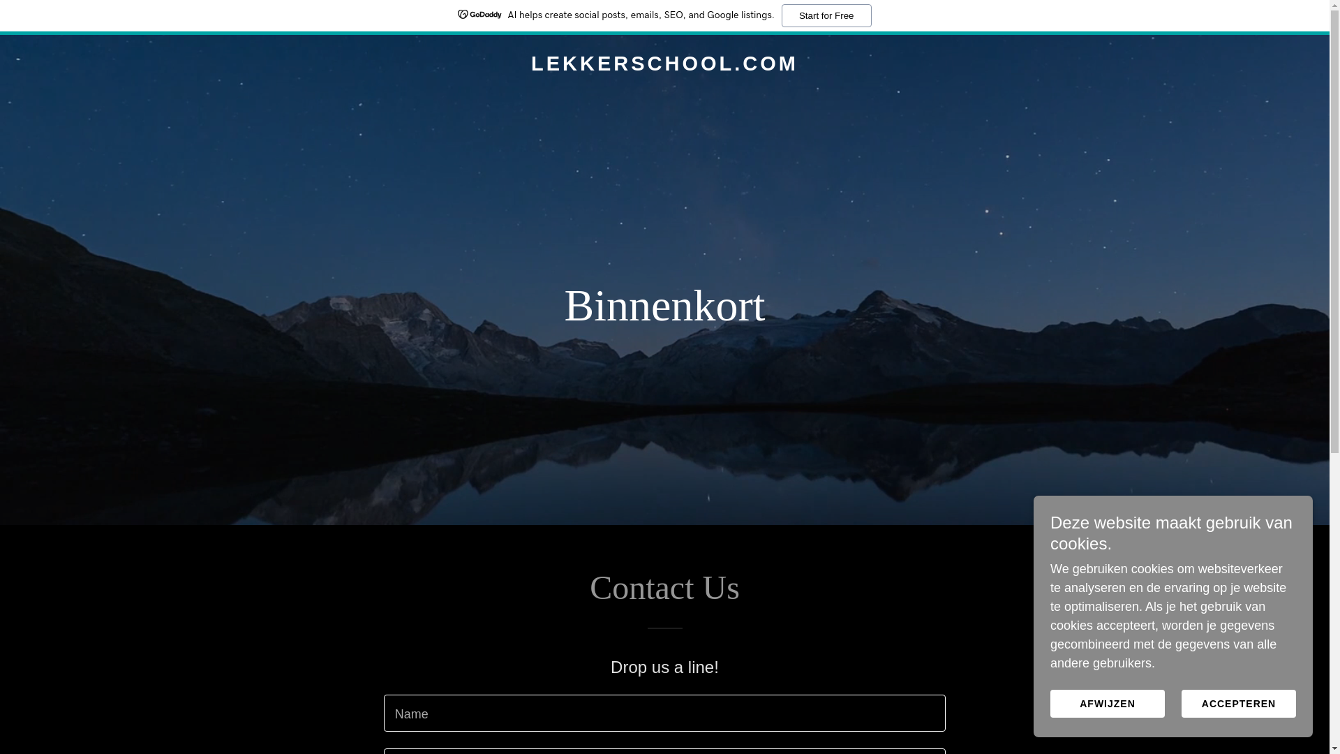 website screenshot of https://lekkerschool.com/