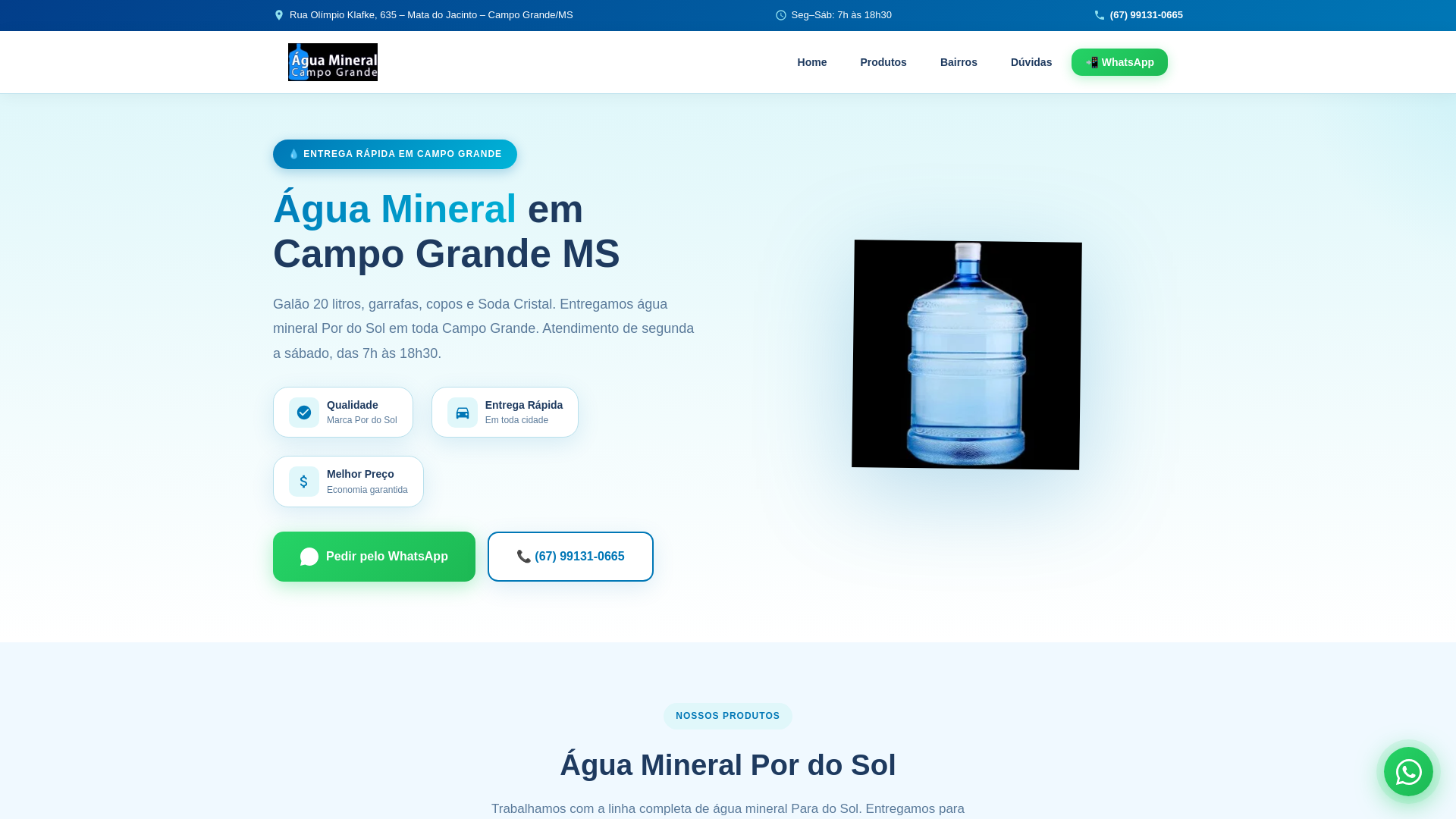 website screenshot of https://aguamineral-cg-static.pages.dev/