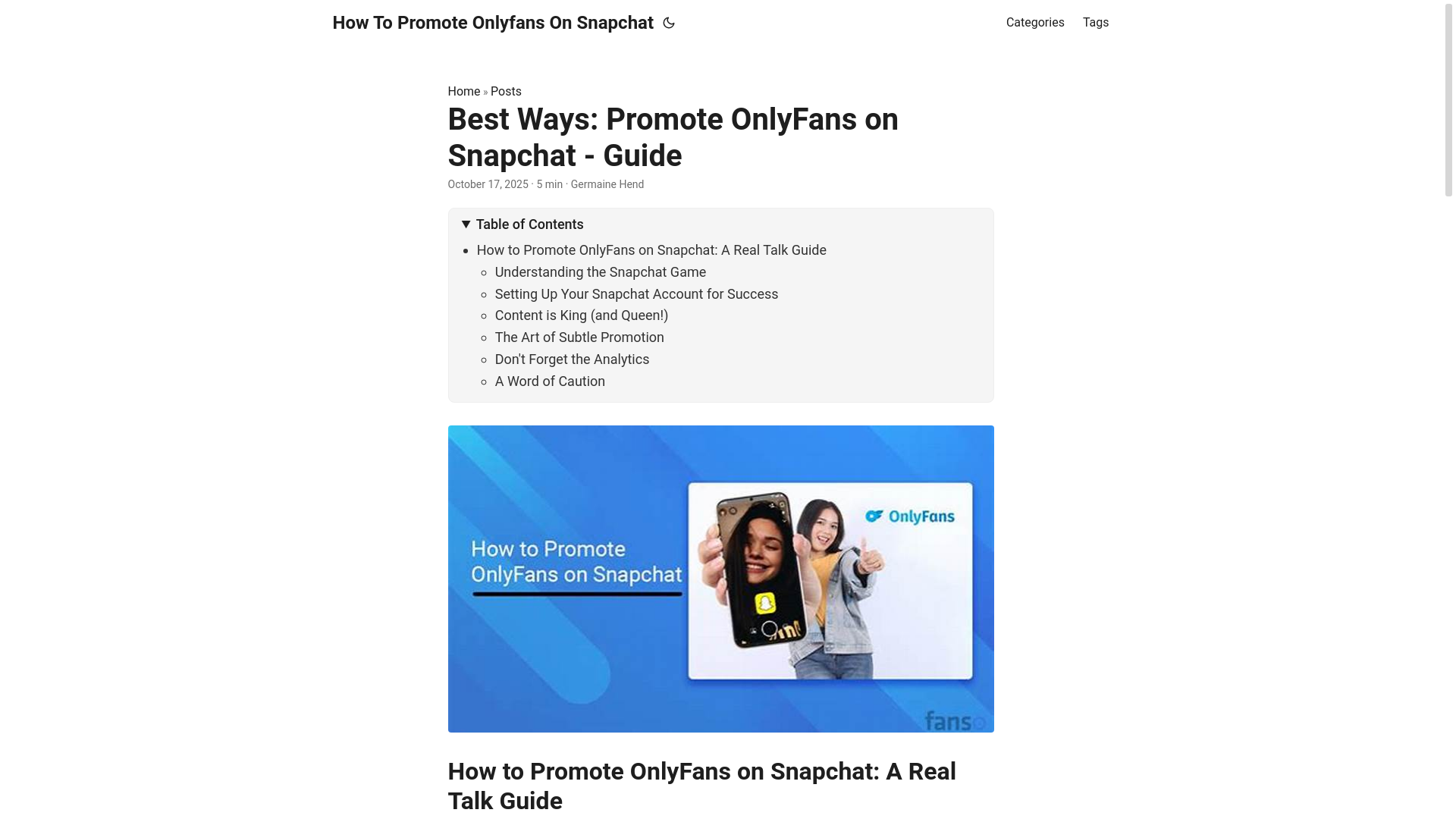 website screenshot of https://how-to-promote-onlyfans-on-snapchat.pages.dev/