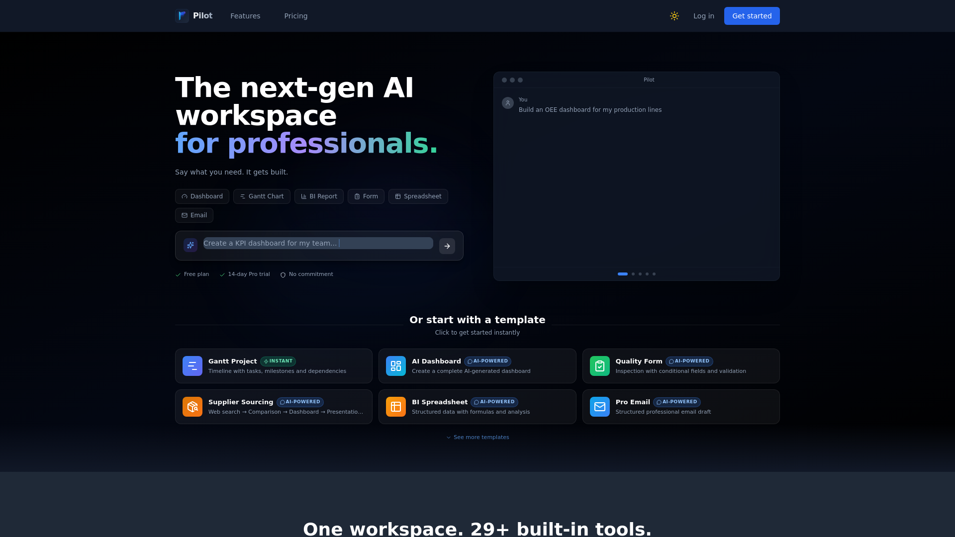 website screenshot of https://oee-app-bolt.pages.dev/