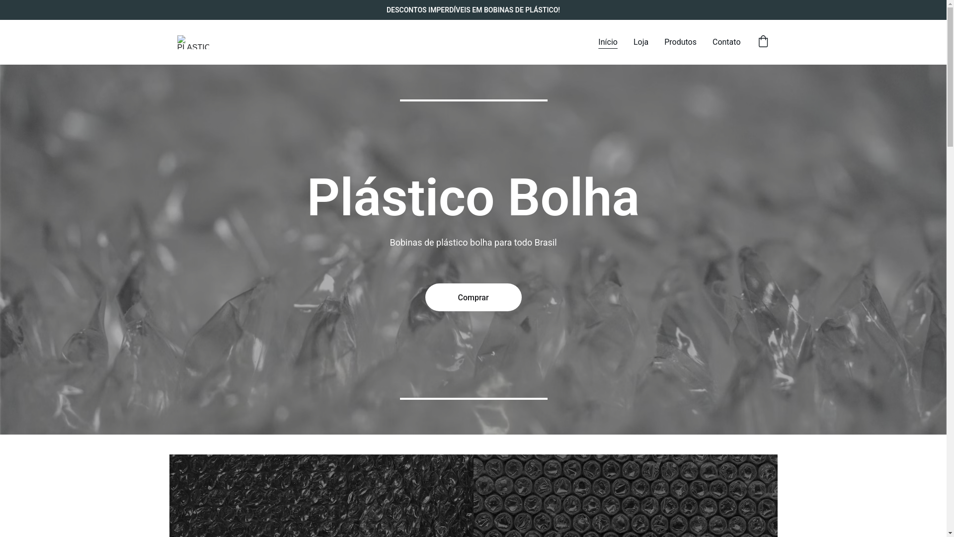 website screenshot of https://bolhaplastico.com.br/