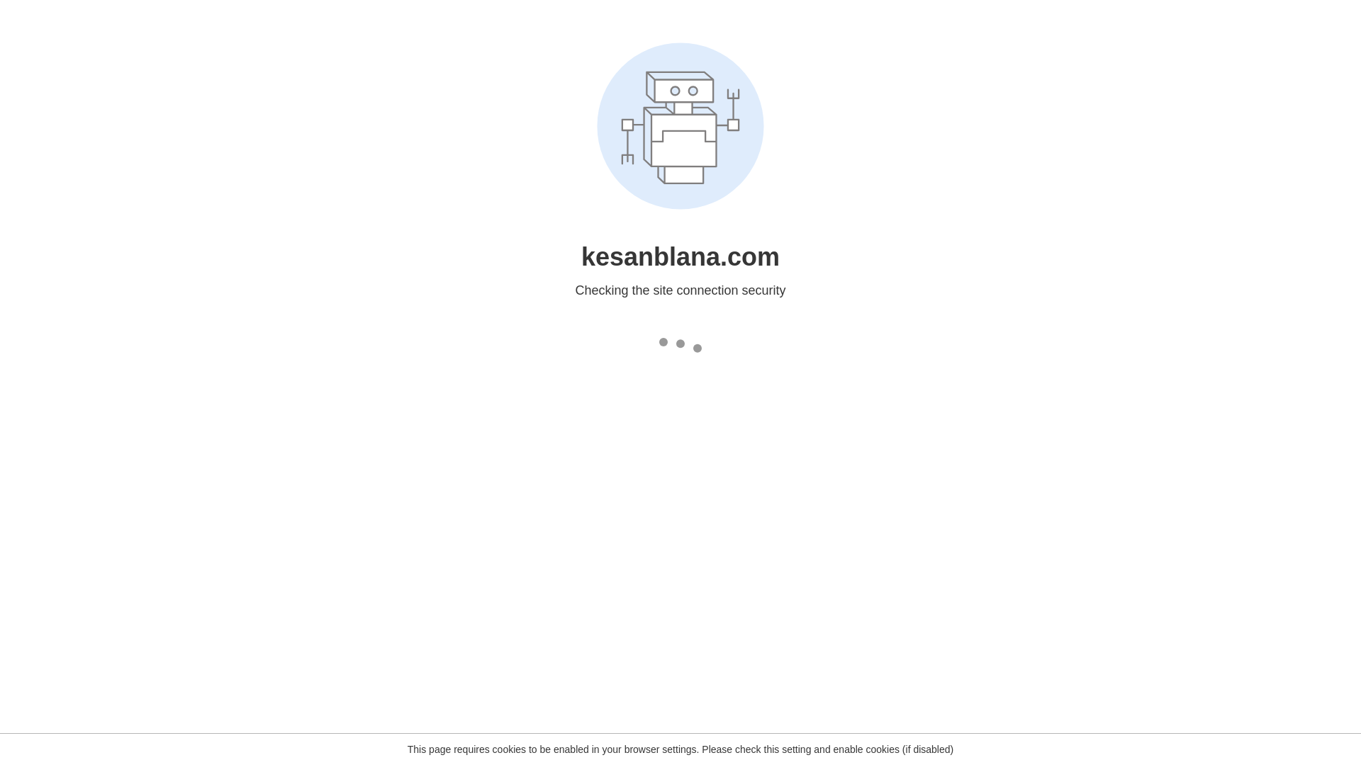 website screenshot of https://kesanblana.com