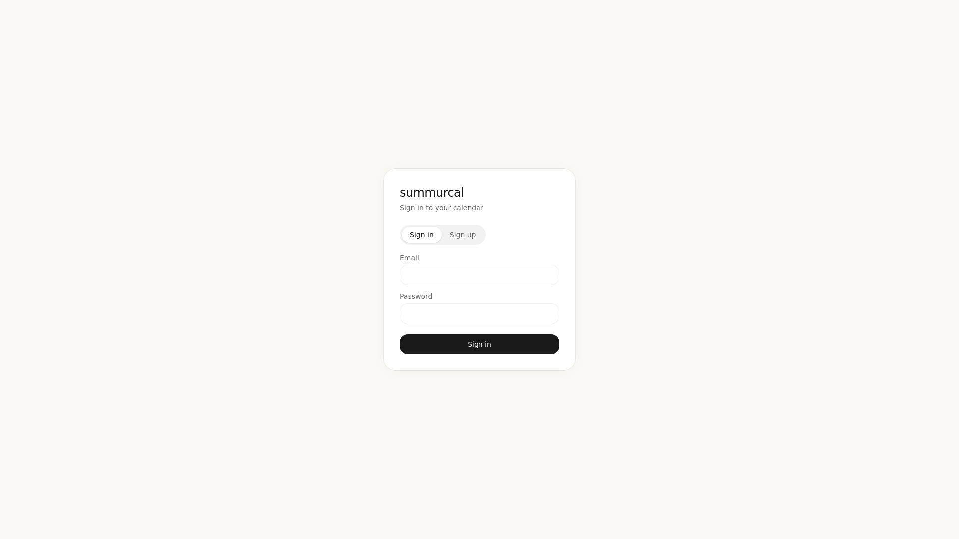 website screenshot of https://summurcal.com/