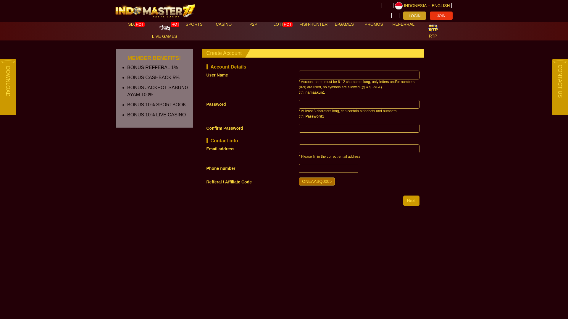 website screenshot of https://link-gacor-indmaster77.pages.dev/
