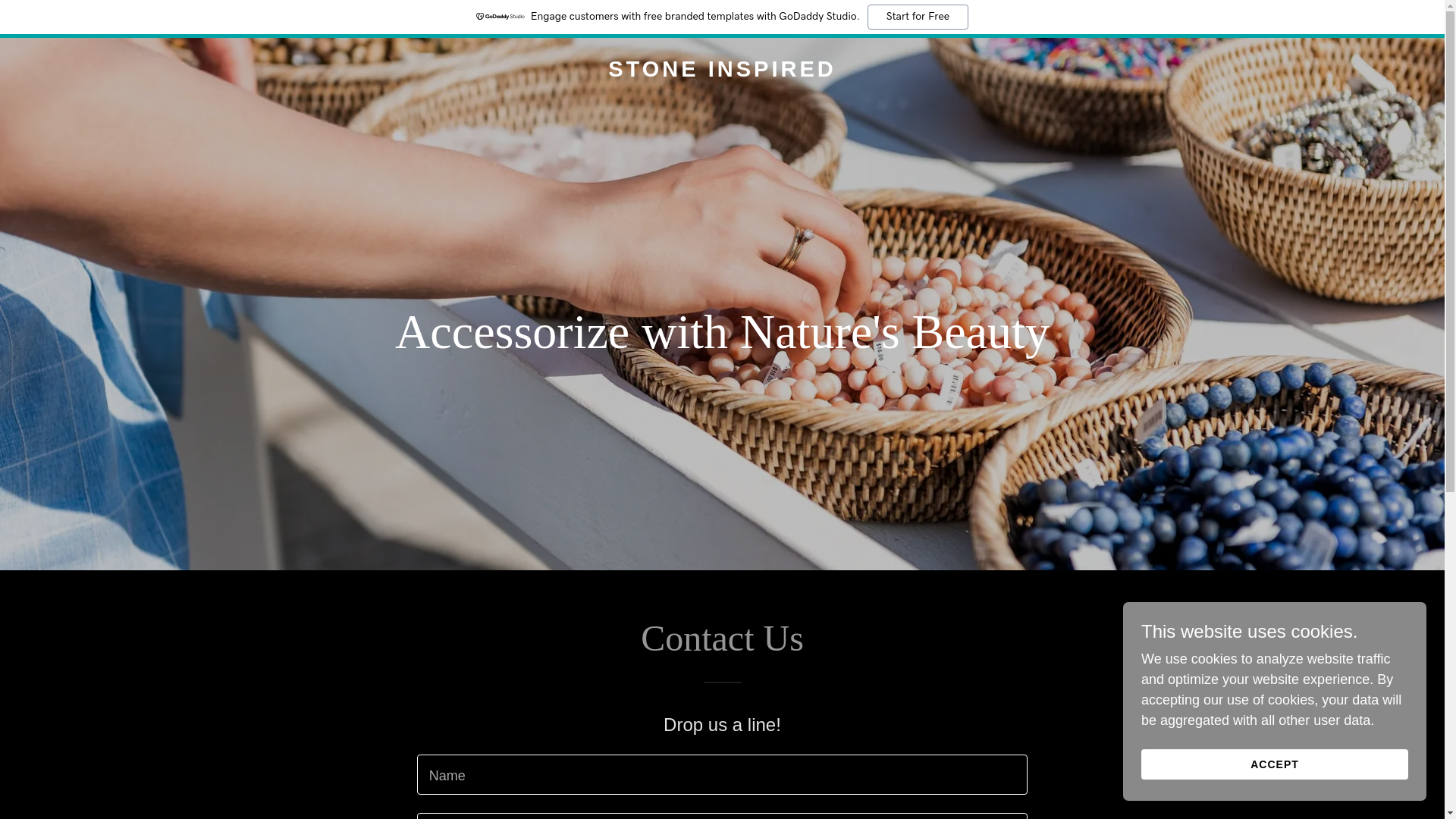 website screenshot of https://stoneinspired.life/