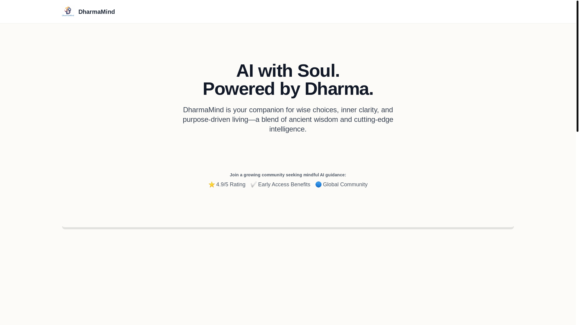 website screenshot of https://dharmamind.pages.dev/