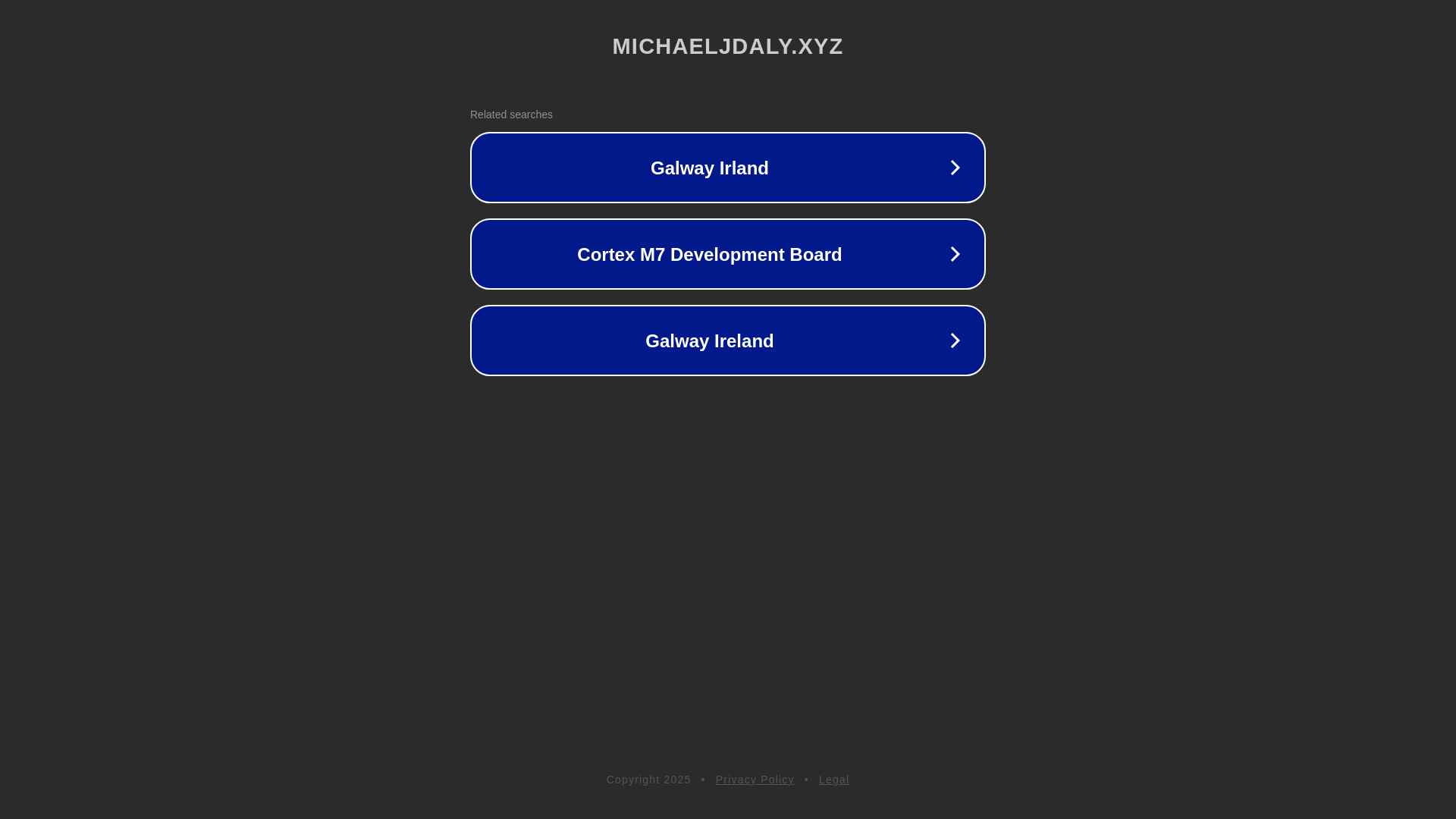website screenshot of https://michaeljdaly.xyz/