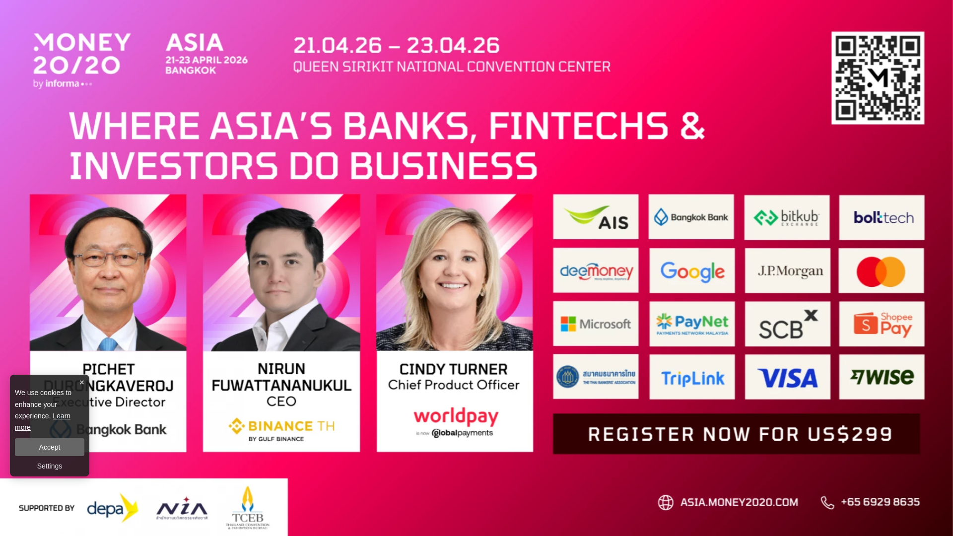 website screenshot of https://nationthailand.com