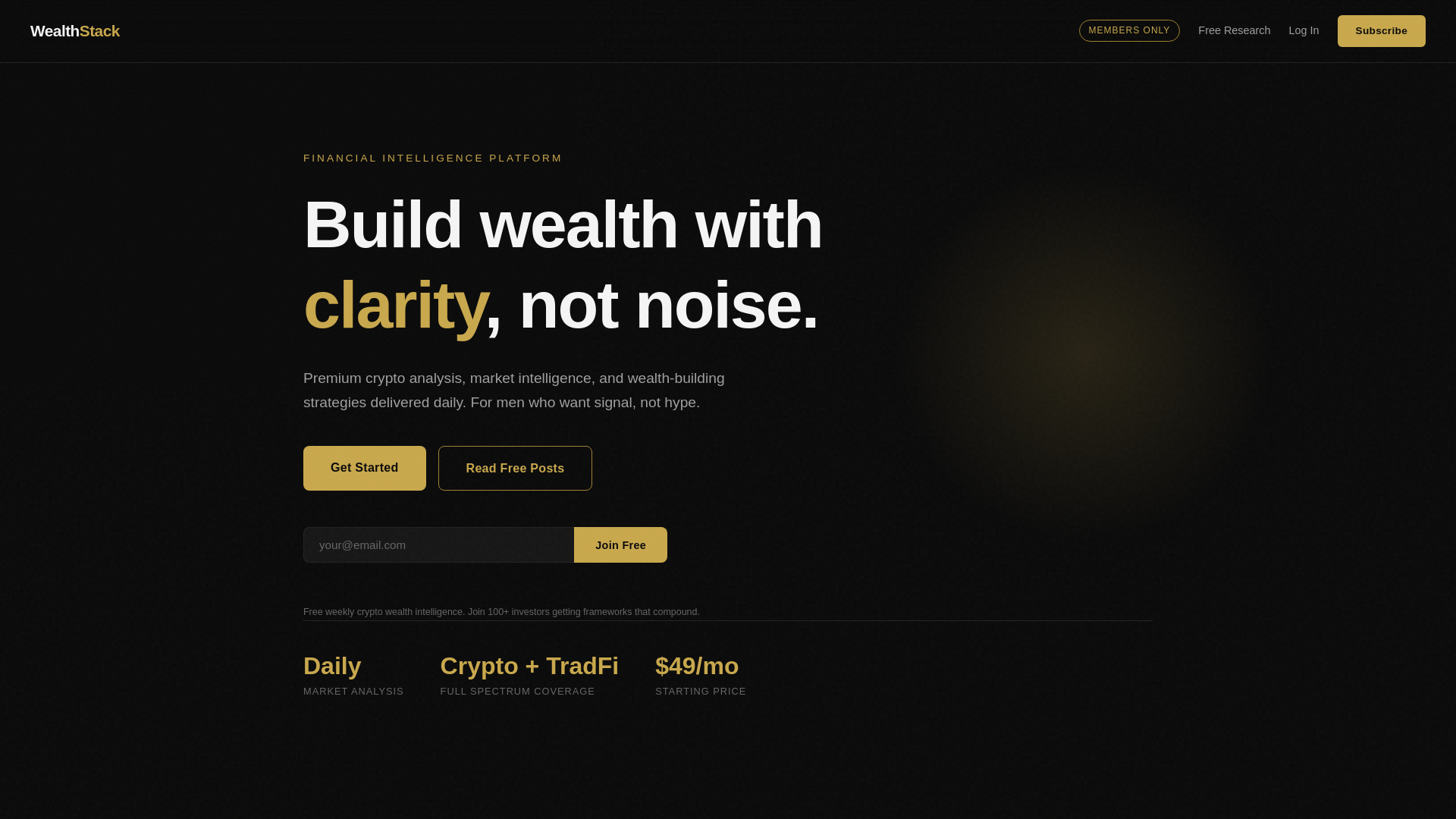 website screenshot of https://wealthstack.vip/