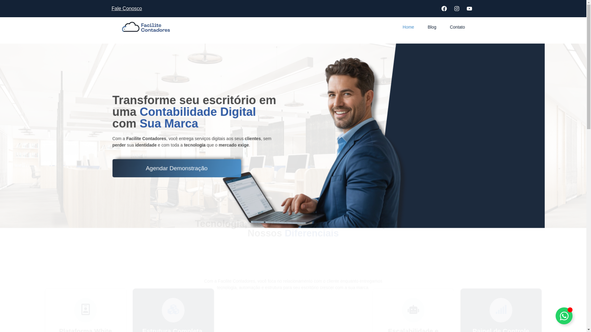 website screenshot of https://facilitecontadores.com.br/