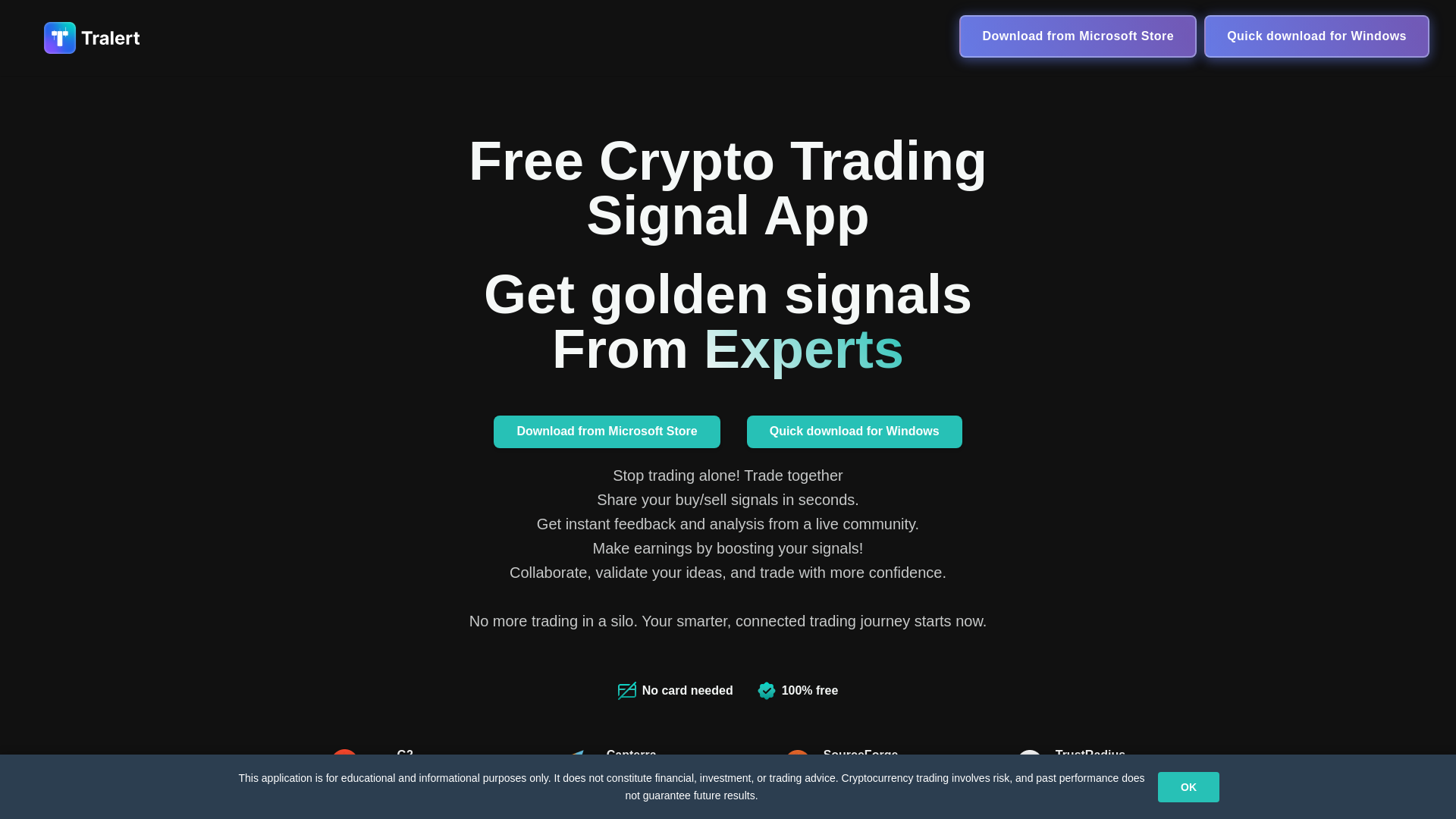 website screenshot of https://creativetera.org