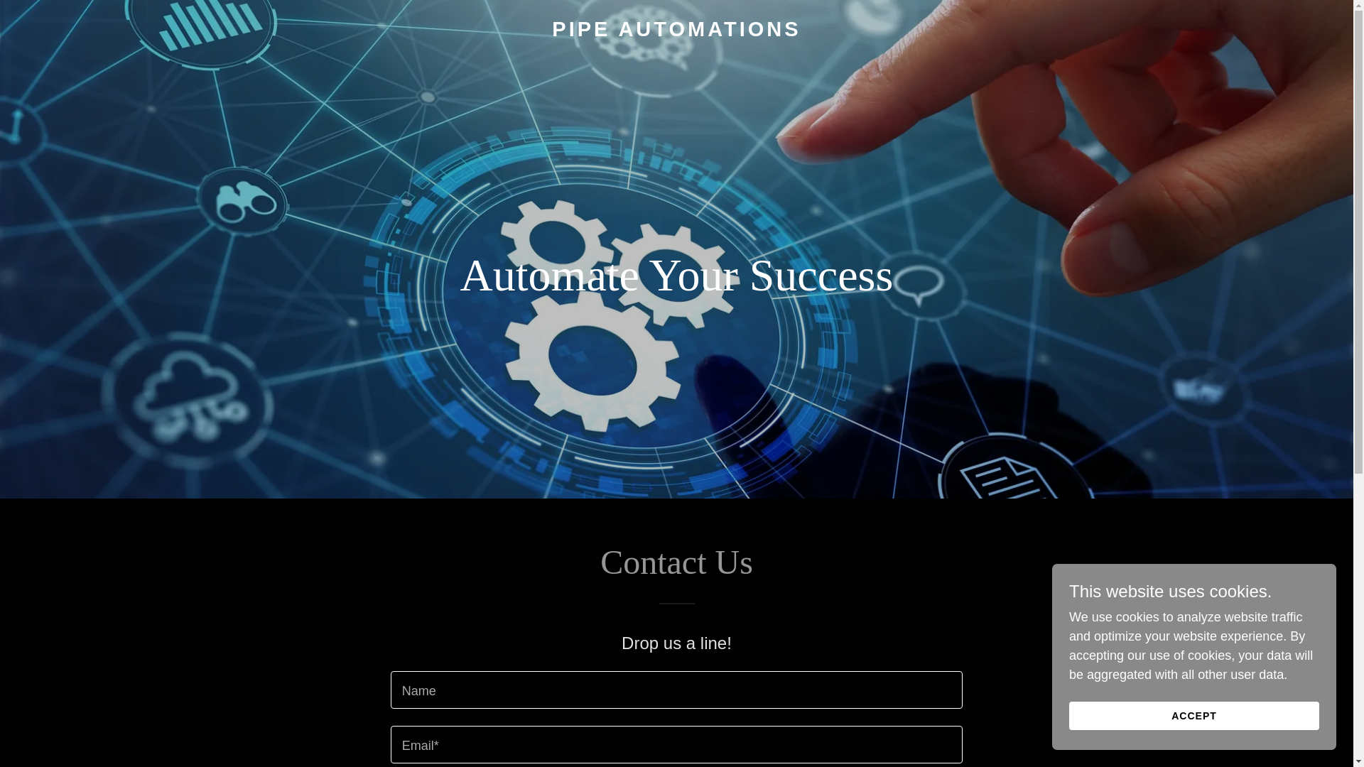 website screenshot of https://pipeautomations.com/