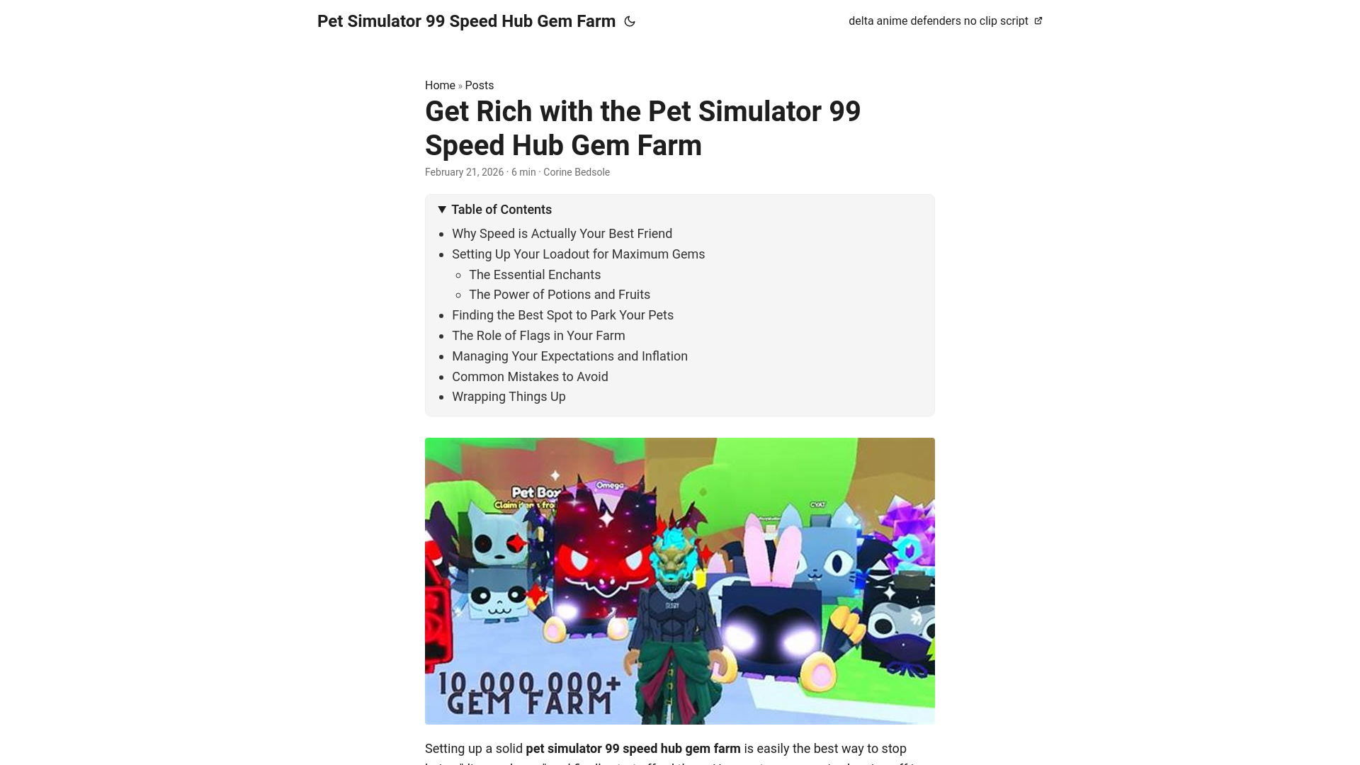 website screenshot of https://pet-simulator-99-speed-hub-gem-farm.pages.dev/