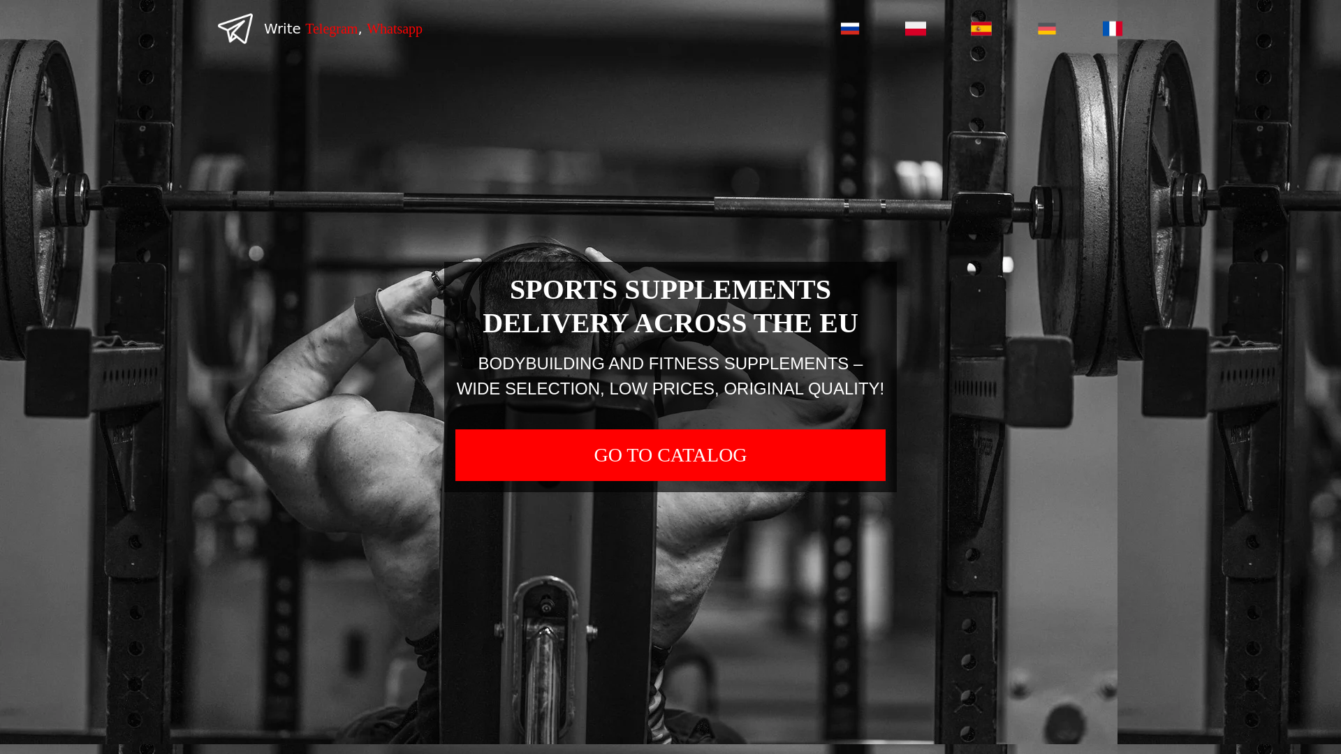 website screenshot of https://gymtrainer.site/