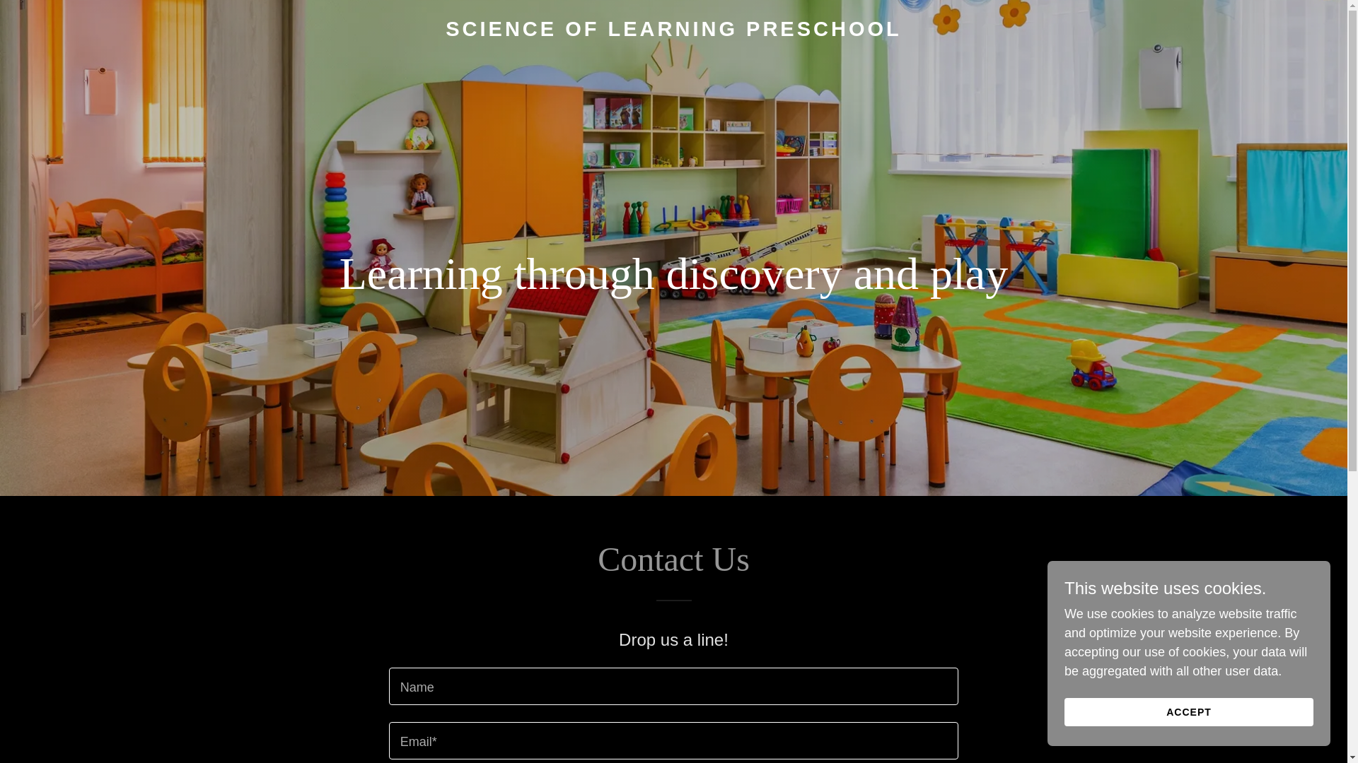 website screenshot of https://scienceoflearningpreschool.org/