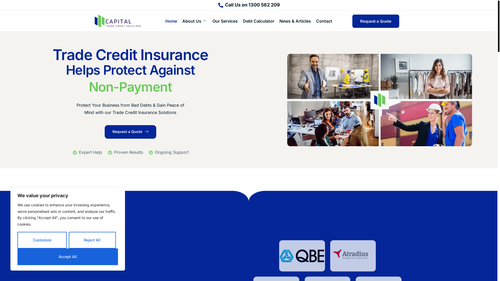 website screenshot of https://capitaltcsgroup.com/