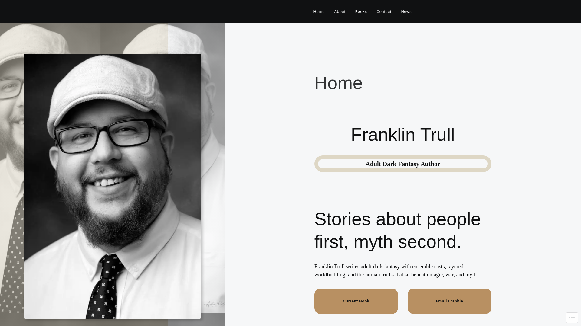 website screenshot of https://franklintrull.com/