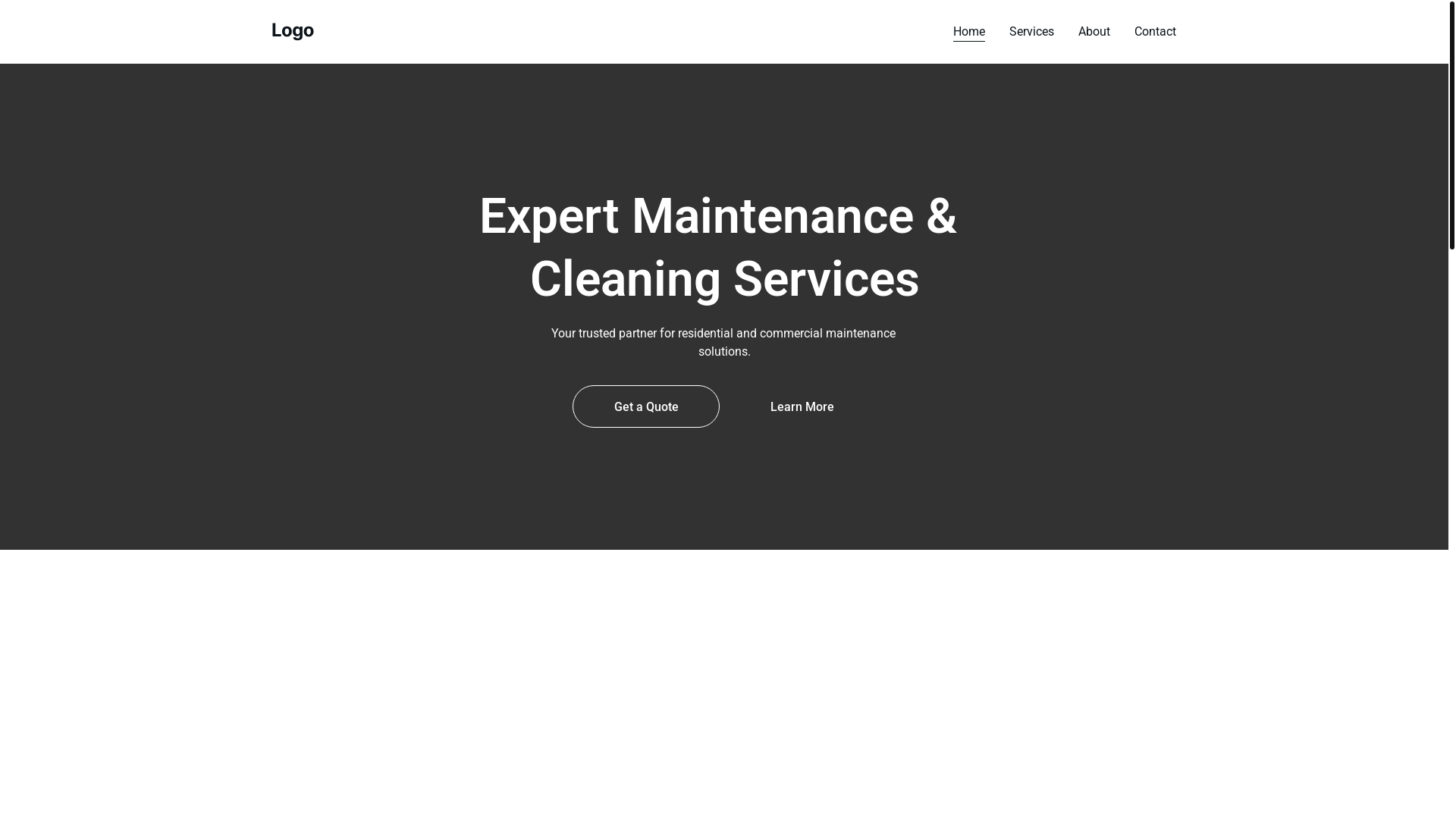 website screenshot of https://welcomeservicesmaintenance.com/