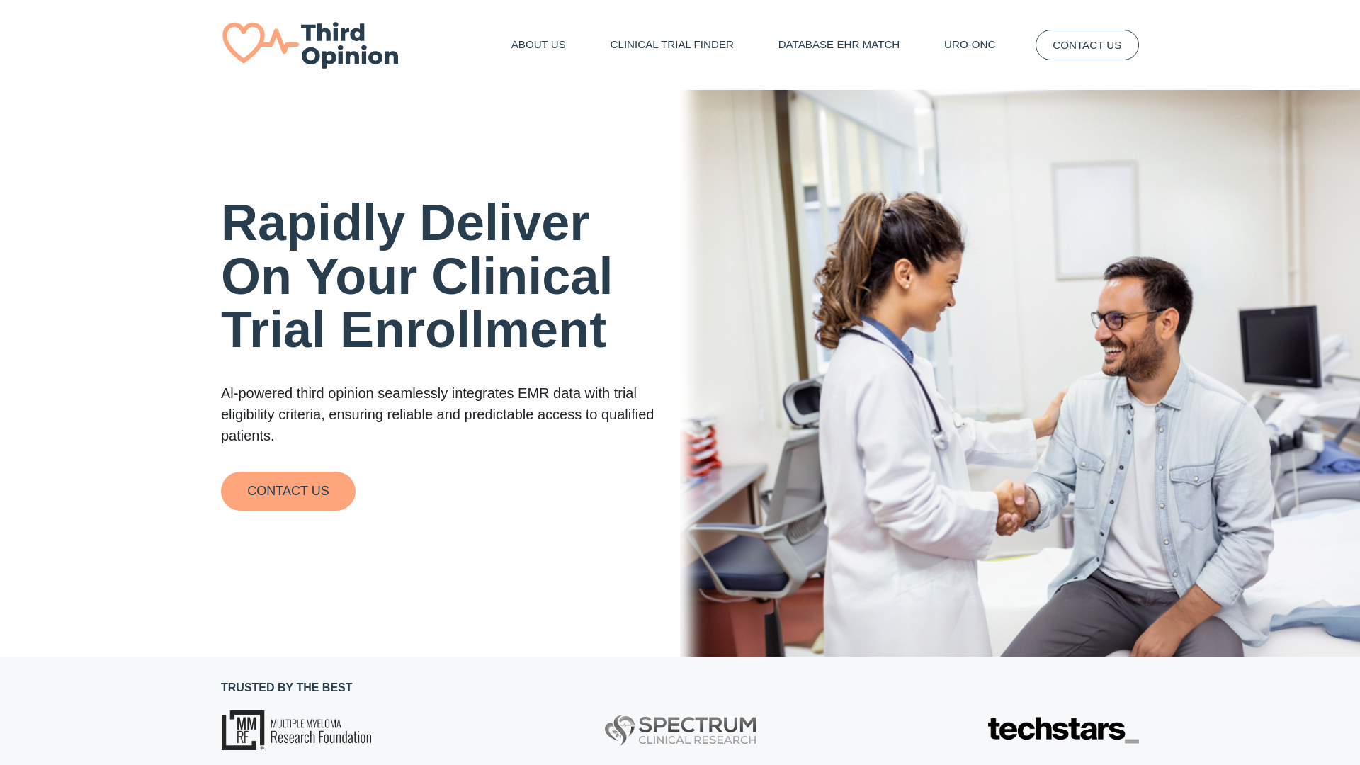 website screenshot of https://trythirdopinion.com/