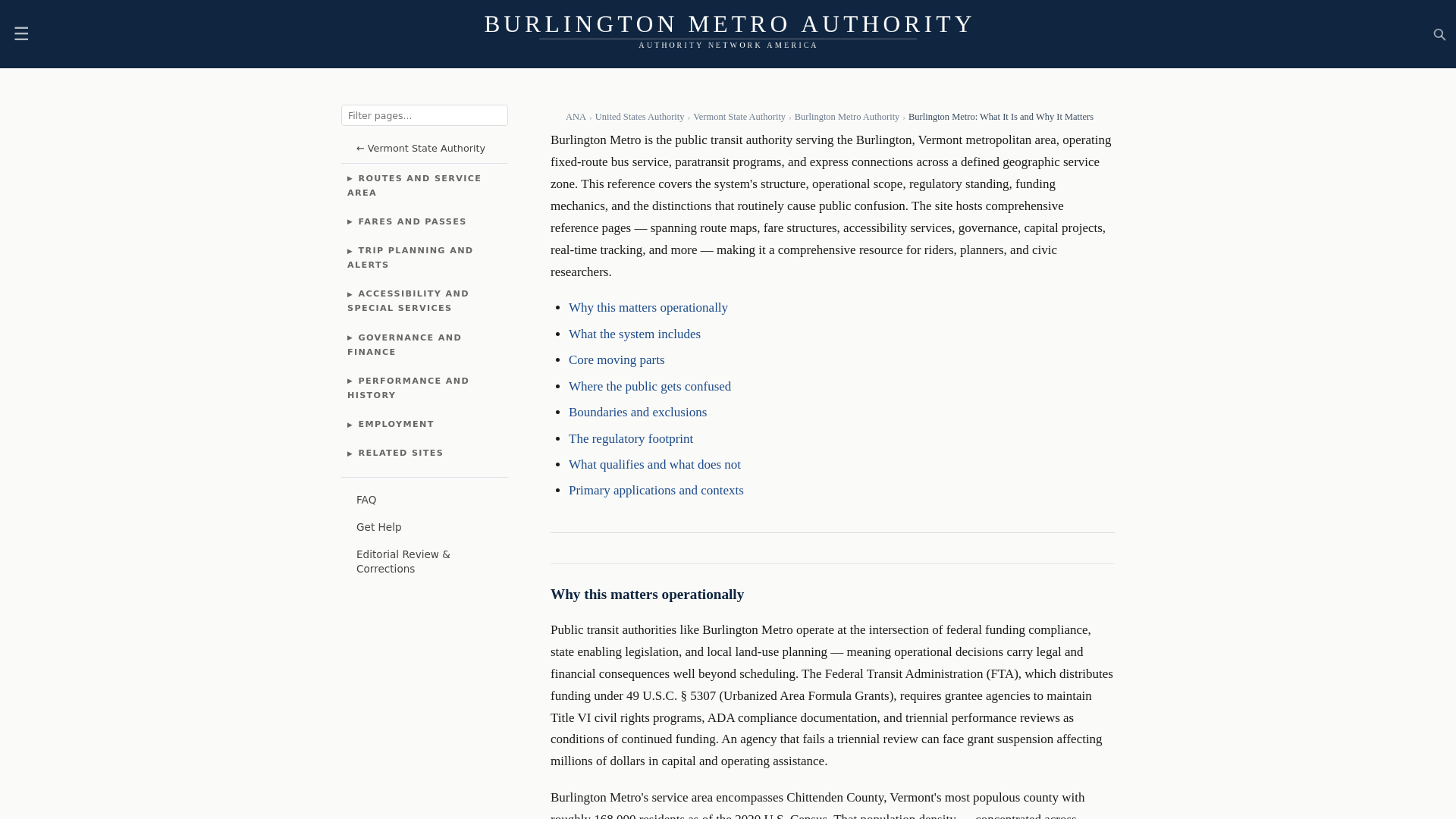 website screenshot of https://burlingtonmetroauthority.com/