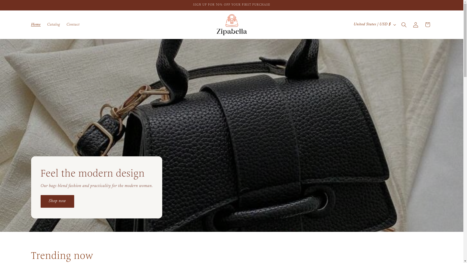website screenshot of https://zipabella.eu/