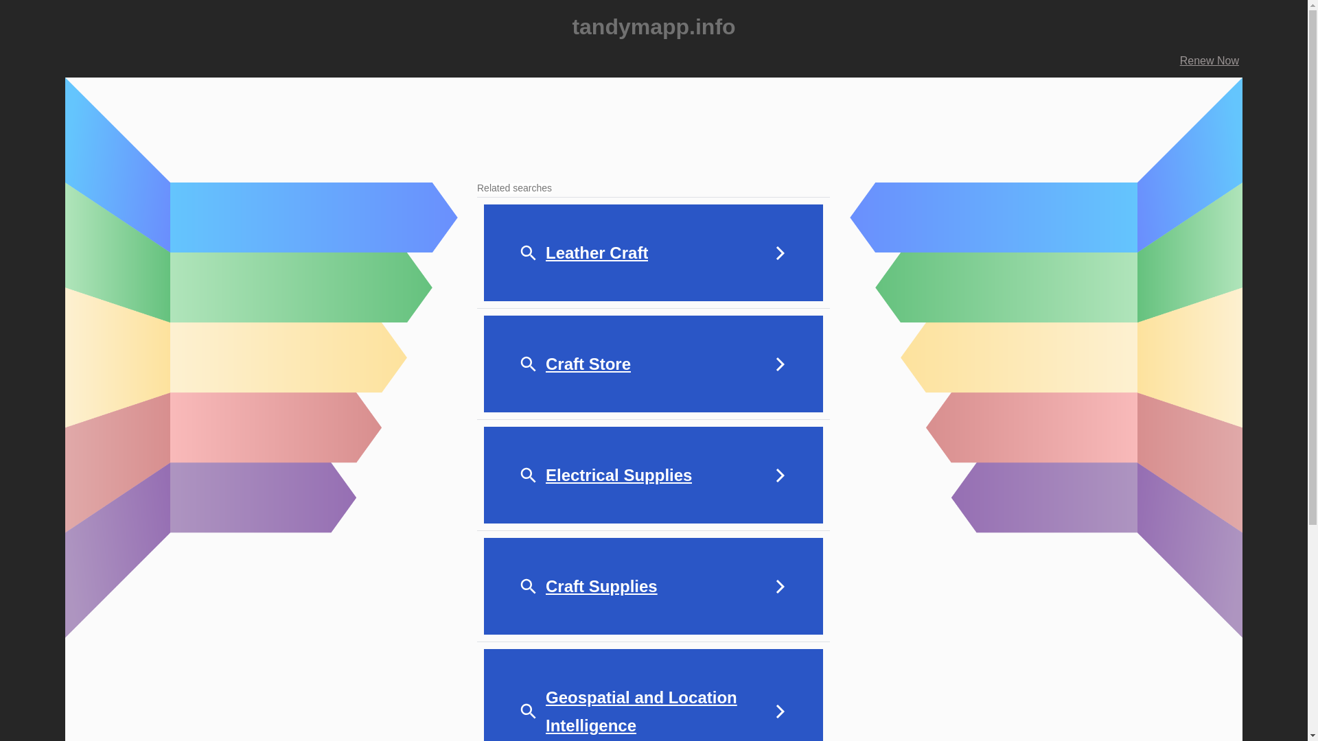 website screenshot of https://tandymapp.info/