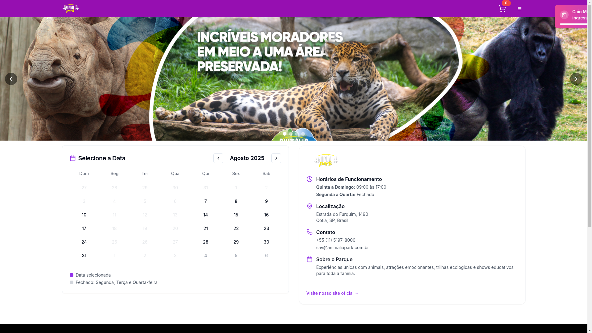 website screenshot of https://animaliapark.store/