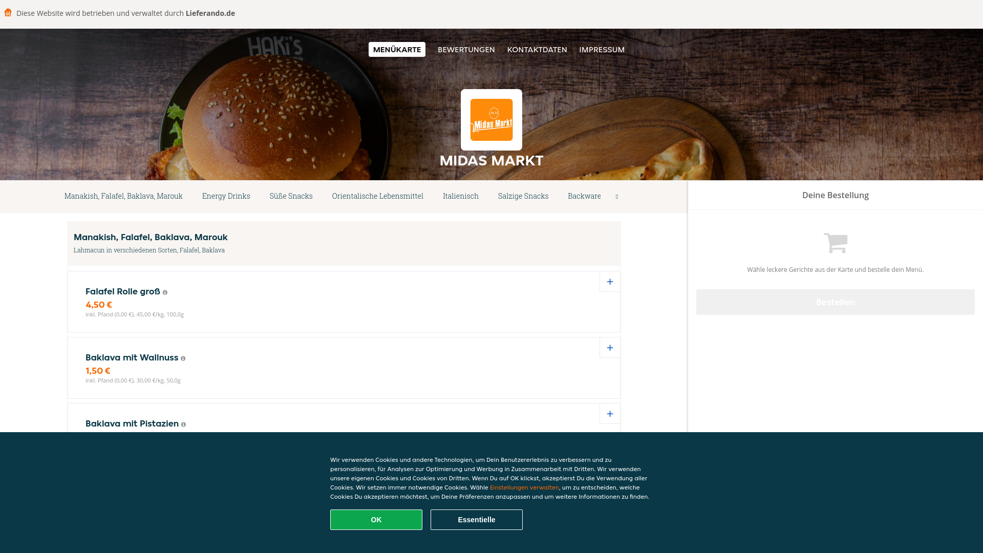 website screenshot of https://midasmarkt-lippstadt.de/