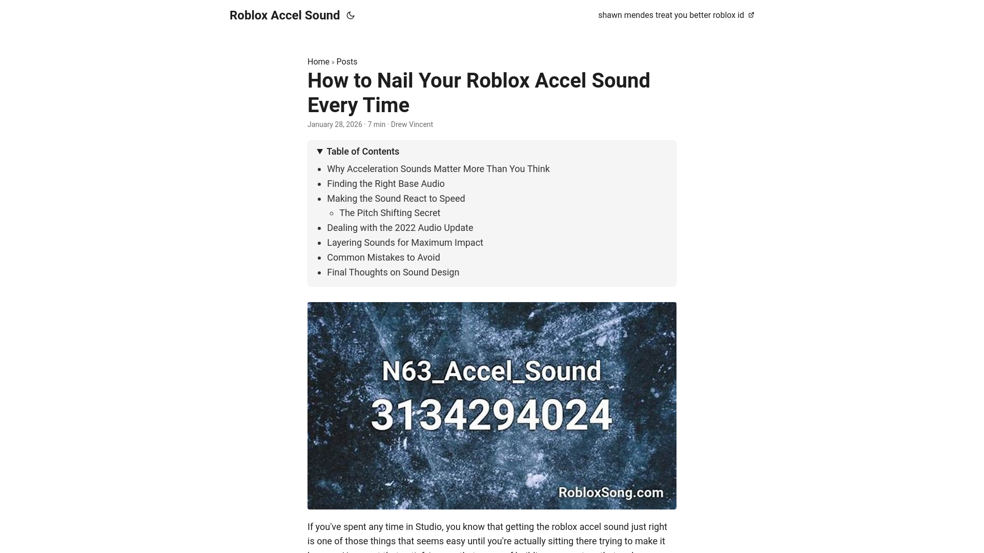 website screenshot of https://roblox-accel-sound.pages.dev/